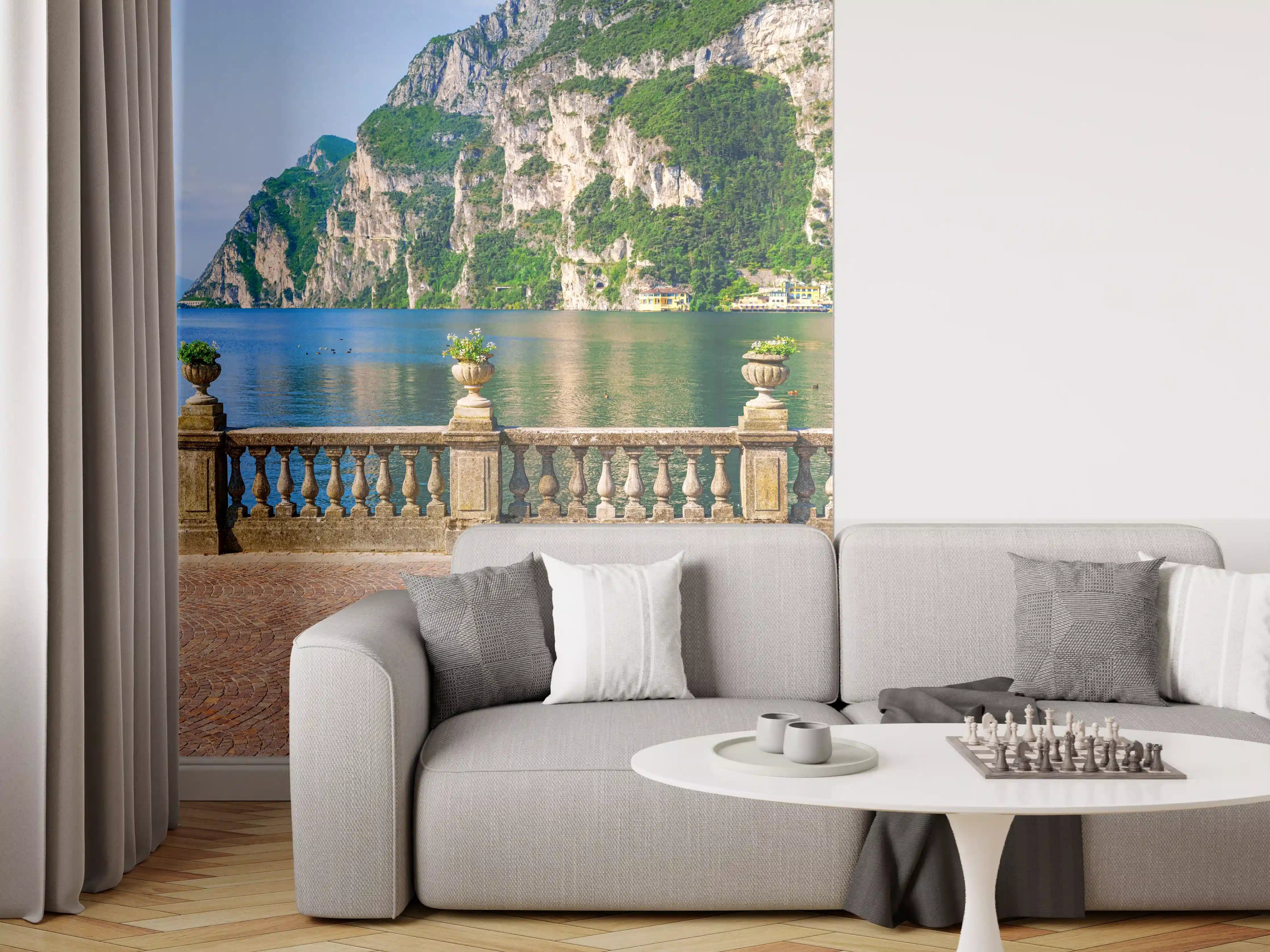 Wandverkleidung Wohnzimmer - Italien Riva del Garda See