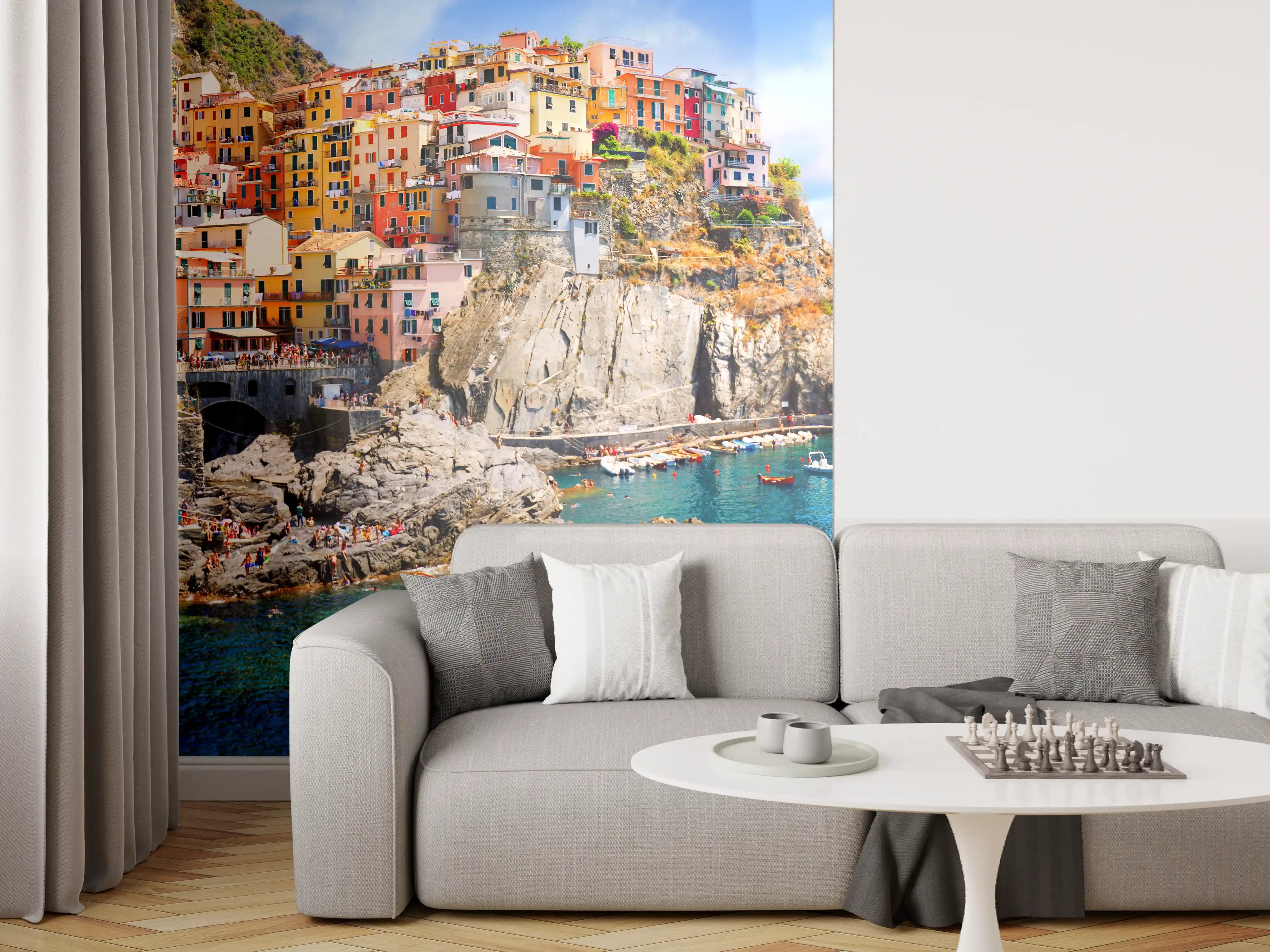 Wandverkleidung Wohnzimmer - Italienische Nationalpark Cinque Terre