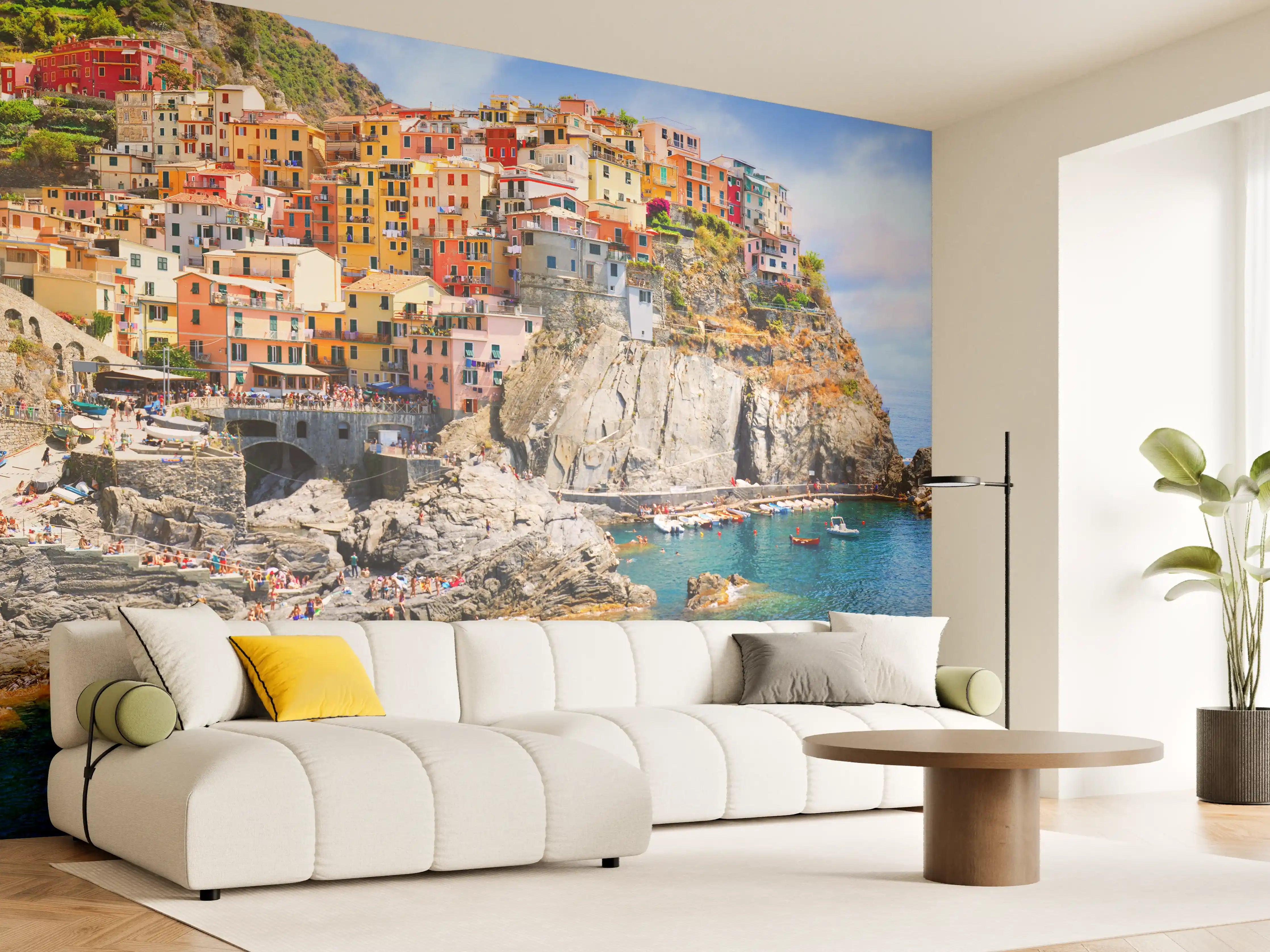 Wandverkleidung Wohnzimmer - Italienische Nationalpark Cinque Terre