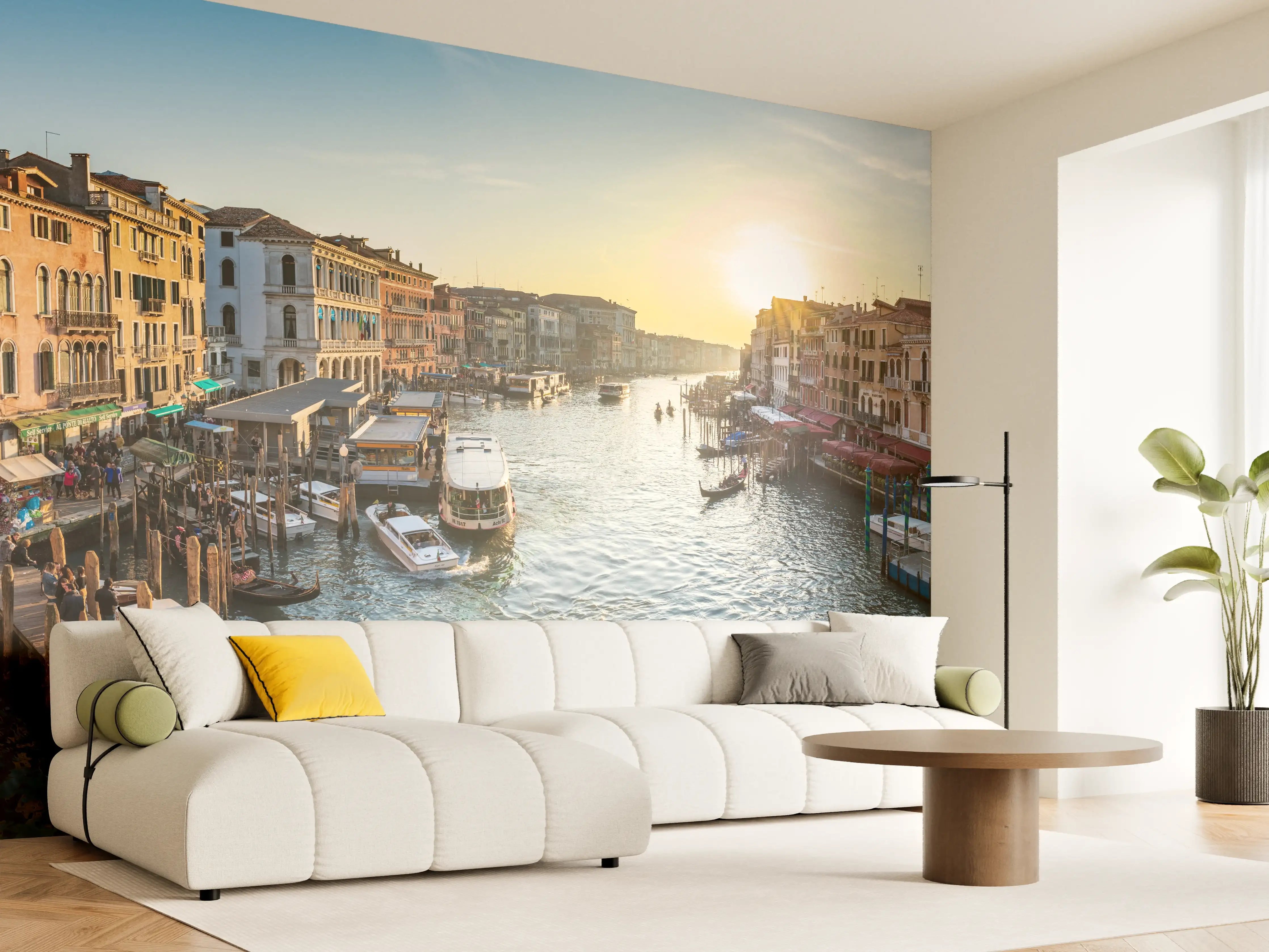 Wandverkleidung Wohnzimmer - Kanäle von Venedig - Italien