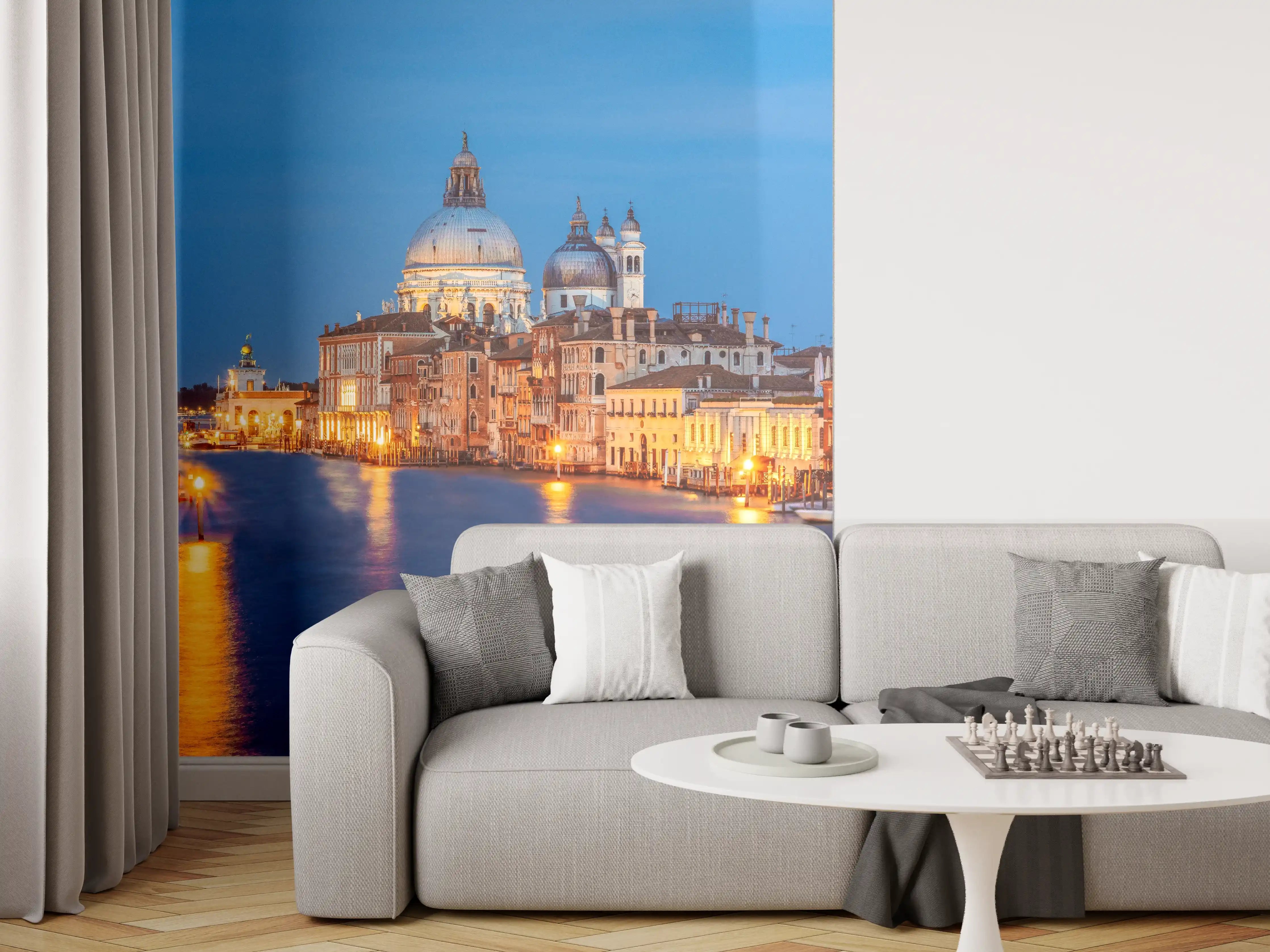 Wandverkleidung Wohnzimmer - Klassischer Panoramablick auf den Canal Grande