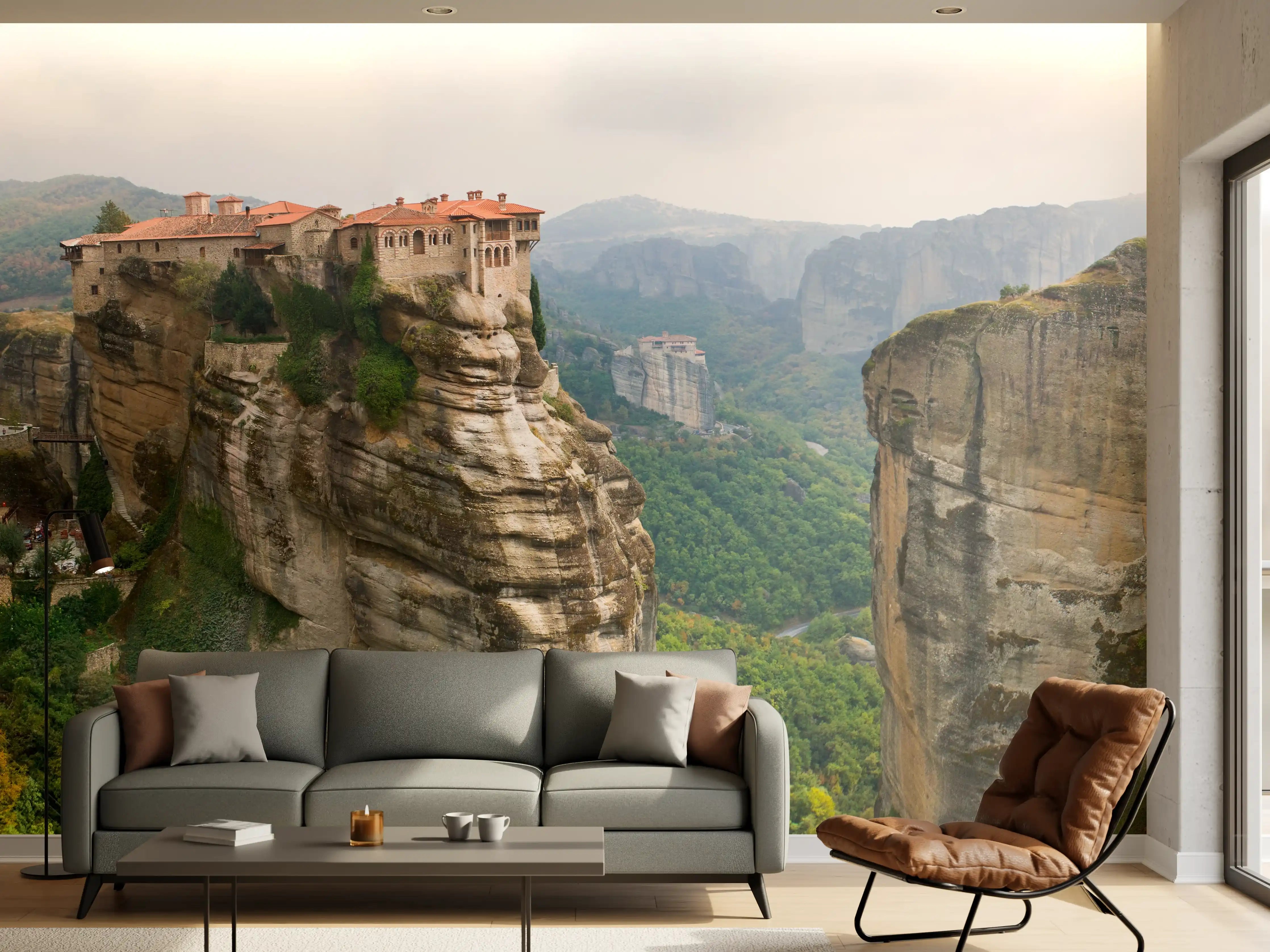 Wandverkleidung Wohnzimmer - Kloster von Varlaam in Kalambaka