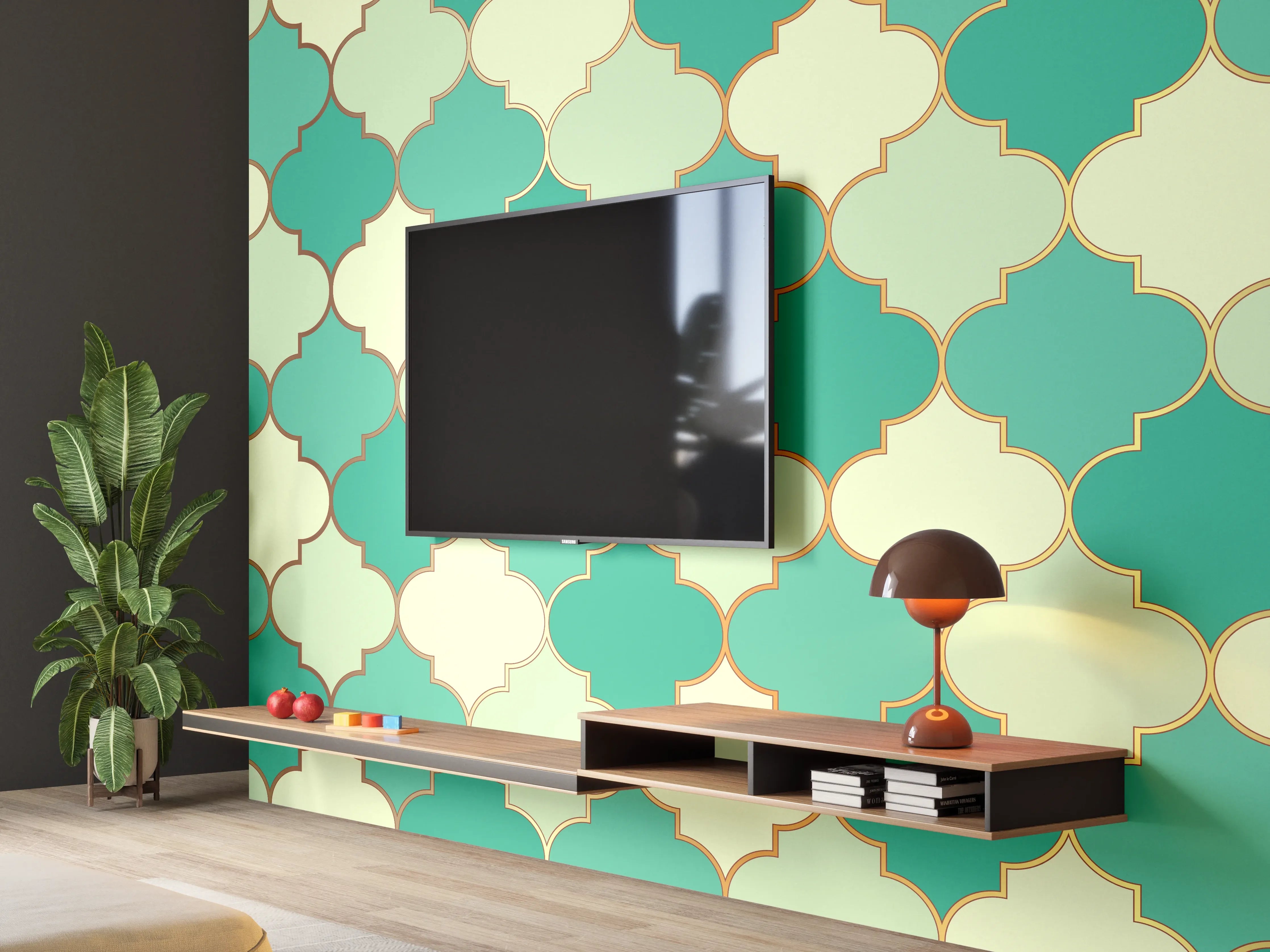 Wandverkleidung Wohnzimmer - Königliche Wandverzierung