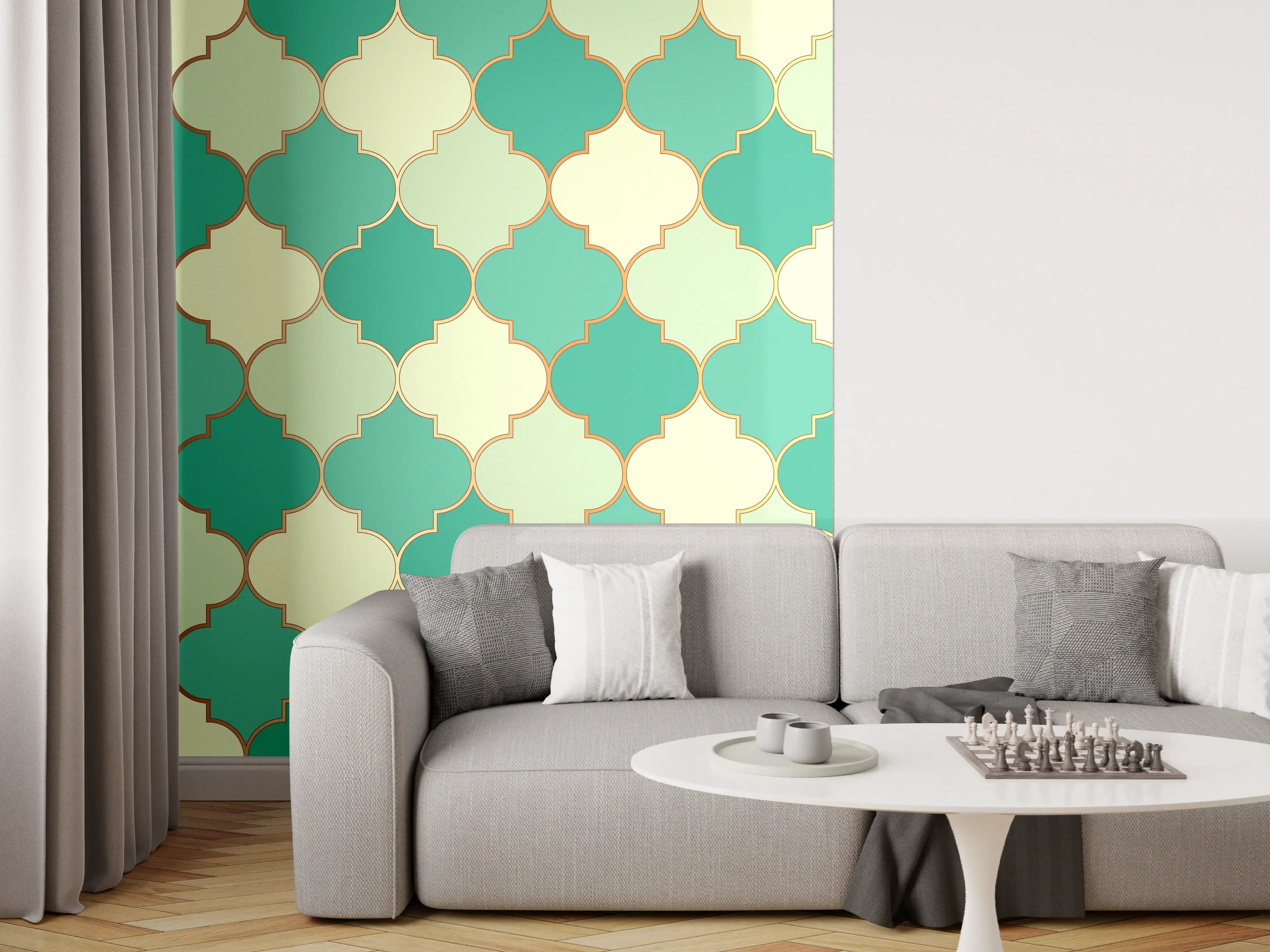 Wandverkleidung Wohnzimmer - Königliche Wandverzierung