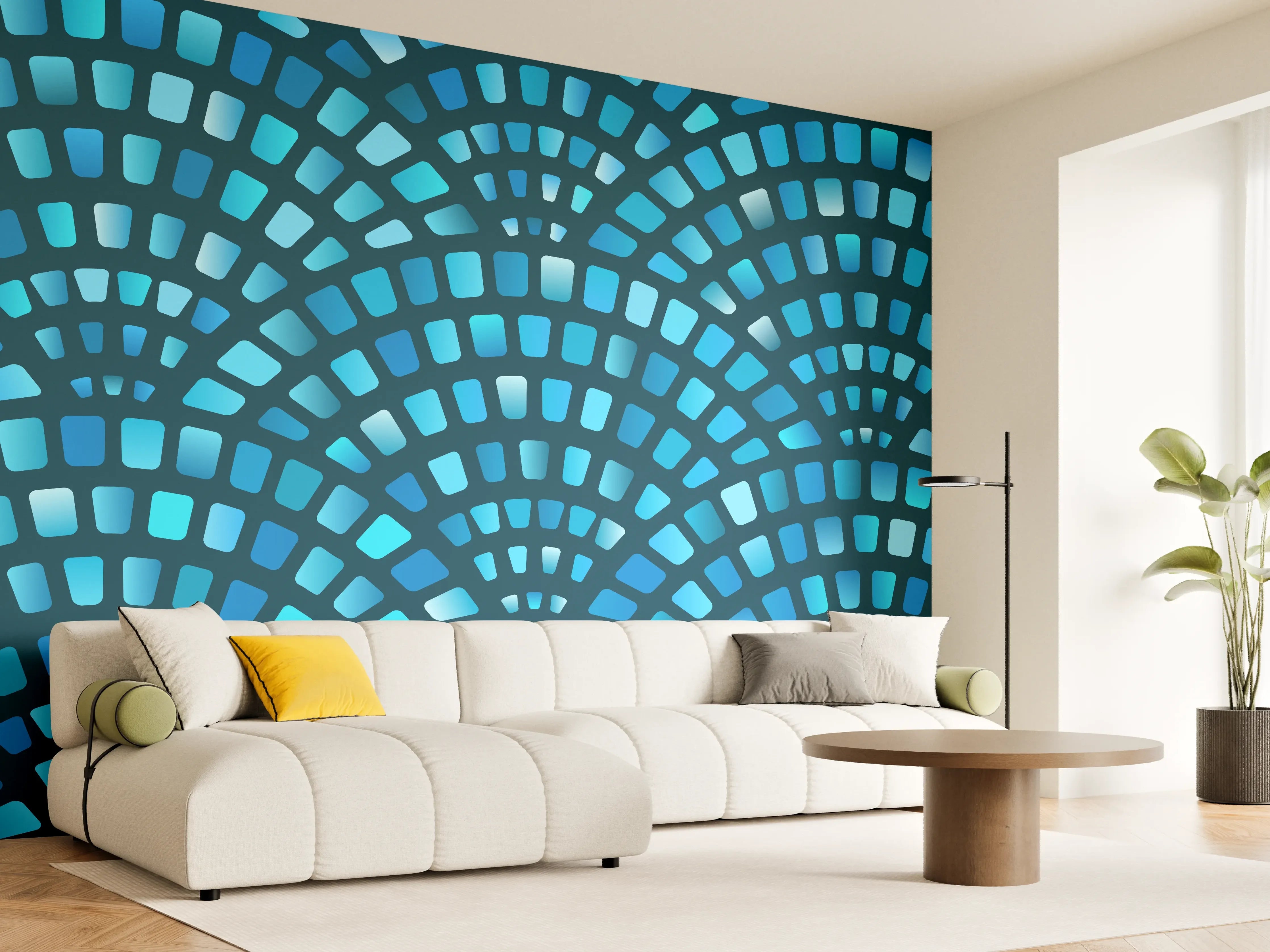 Wandverkleidung Wohnzimmer - Künstliche Steinpflaster