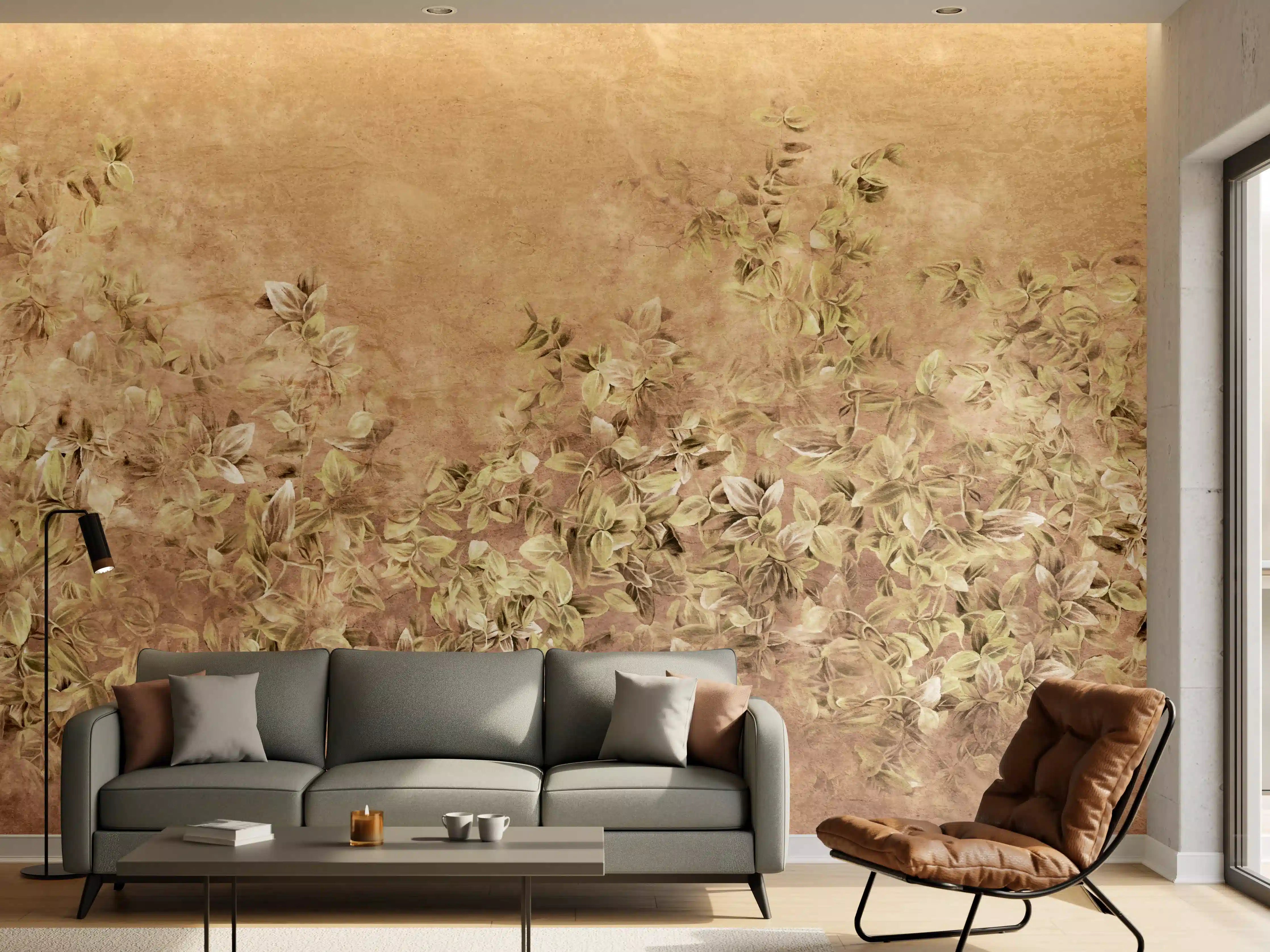 Wandverkleidung Wohnzimmer - Kunstgemälde - Vintage 