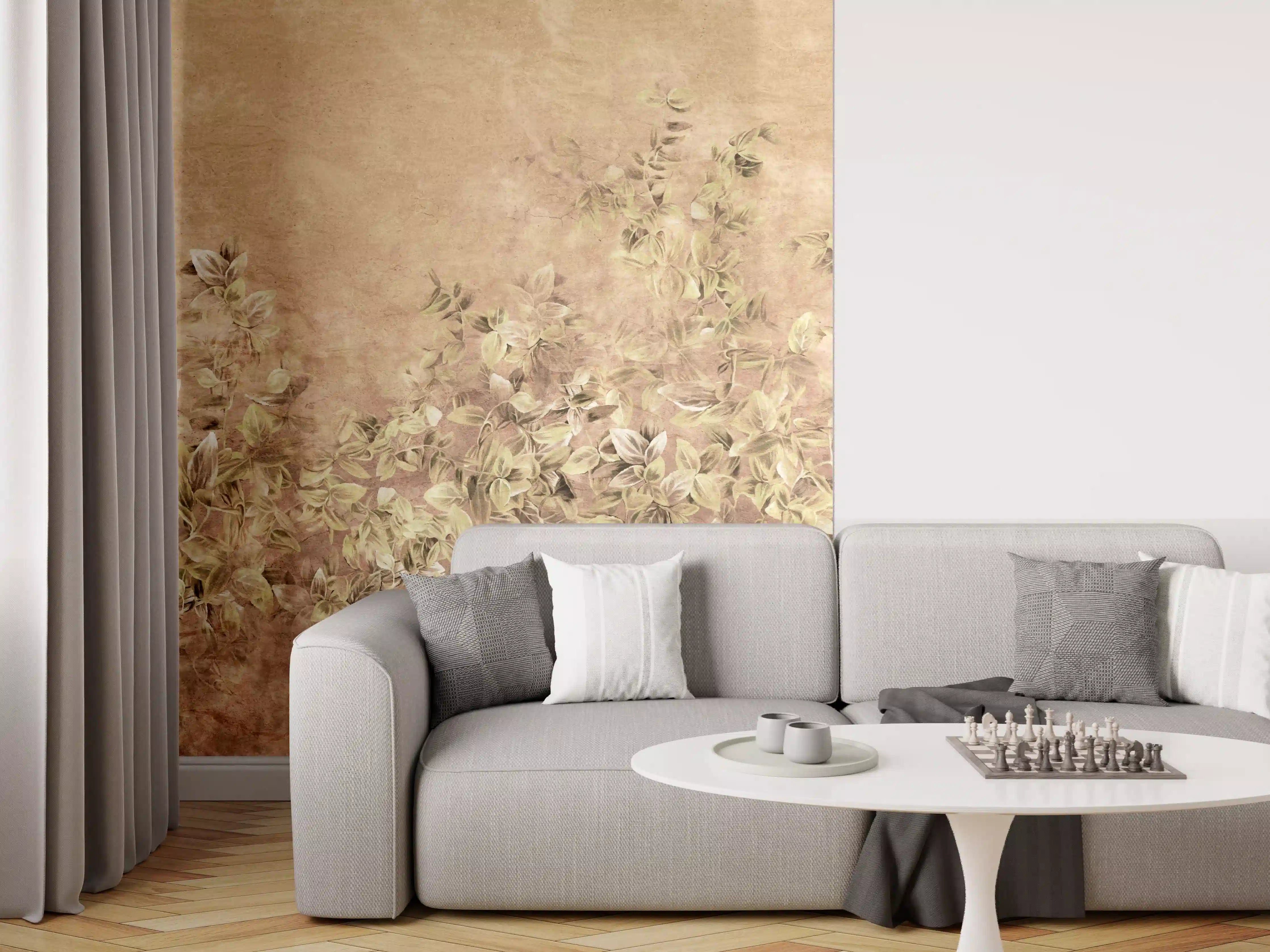 Wandverkleidung Wohnzimmer - Kunstgemälde - Vintage 