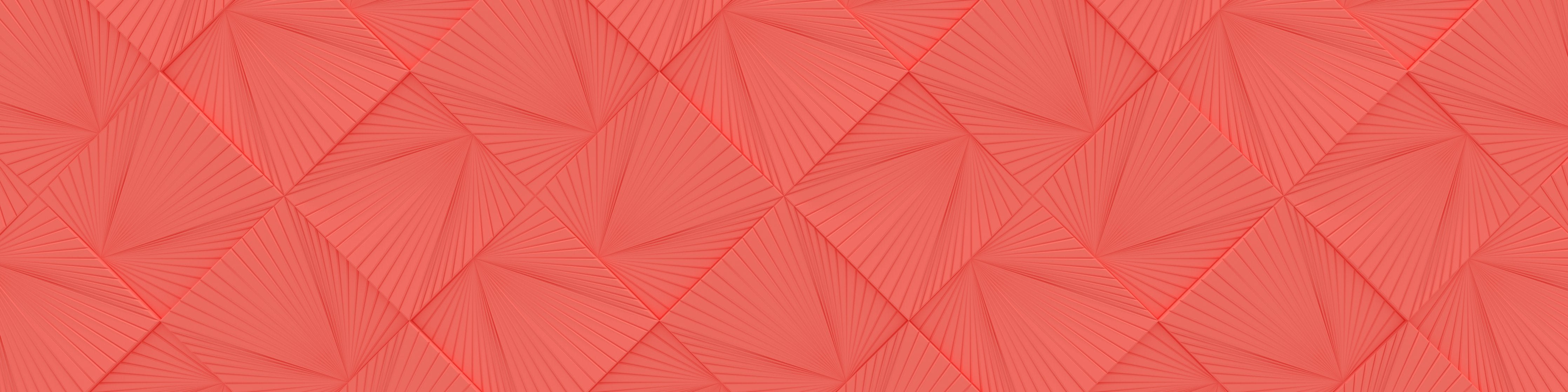 Wandverkleidung Wohnzimmer-Lebendige Korallen-Geometrie
