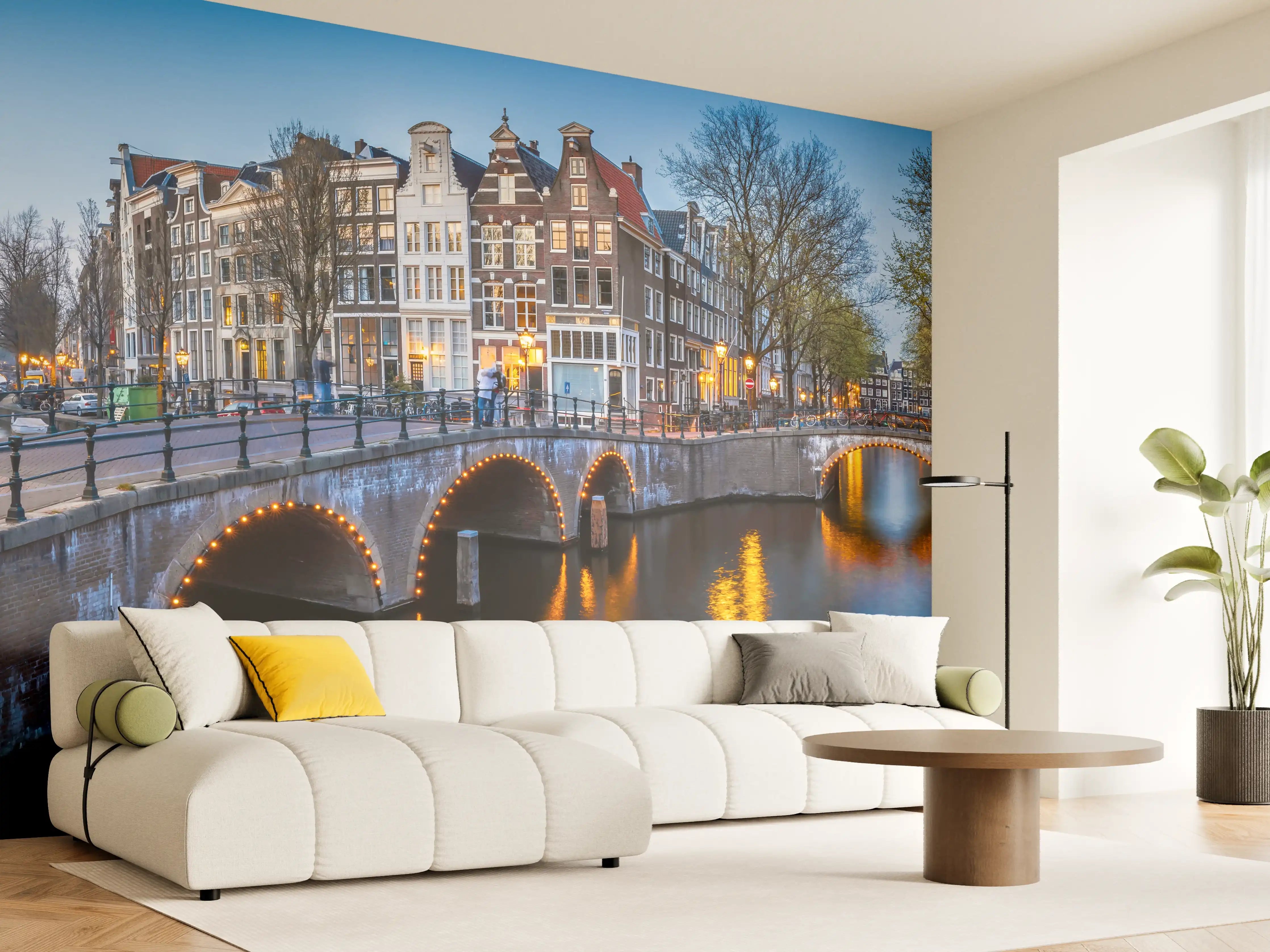 Wandverkleidung Wohnzimmer - Leidsegracht-Brücke - Amsterdam