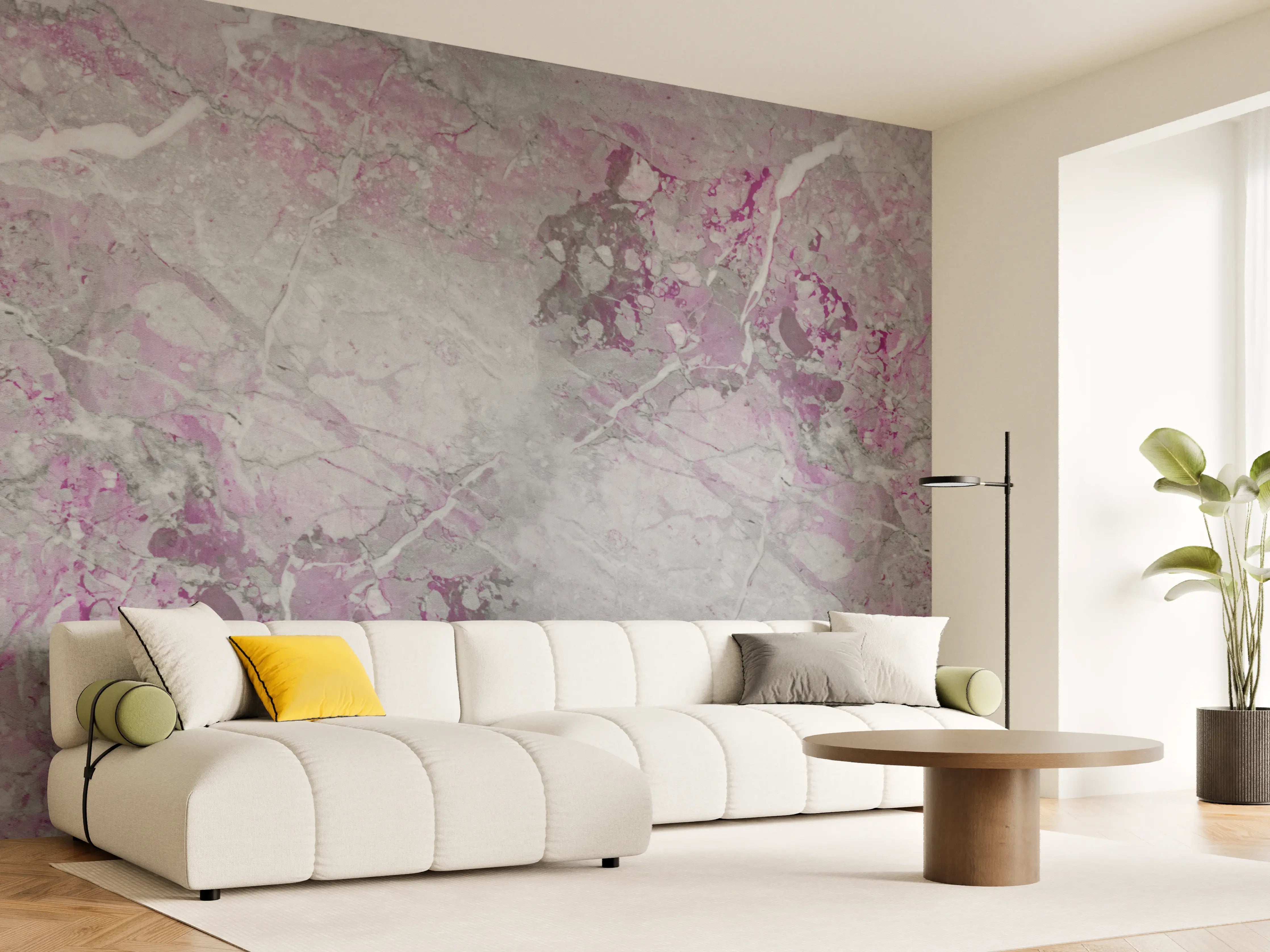Wandverkleidung Wohnzimmer - Lila fleckige Marmor Hintergrund