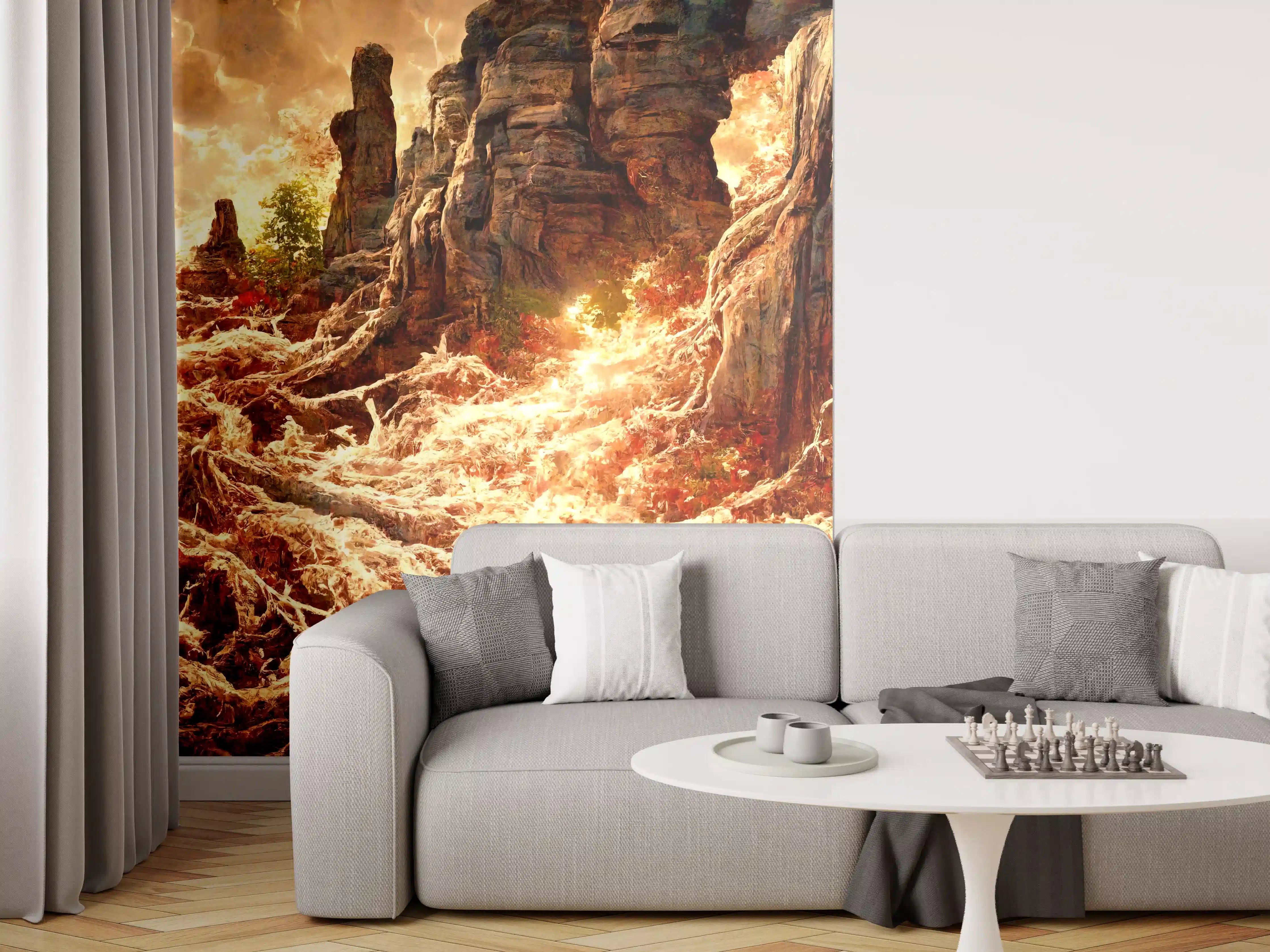 Wandverkleidung Wohnzimmer - Löschen