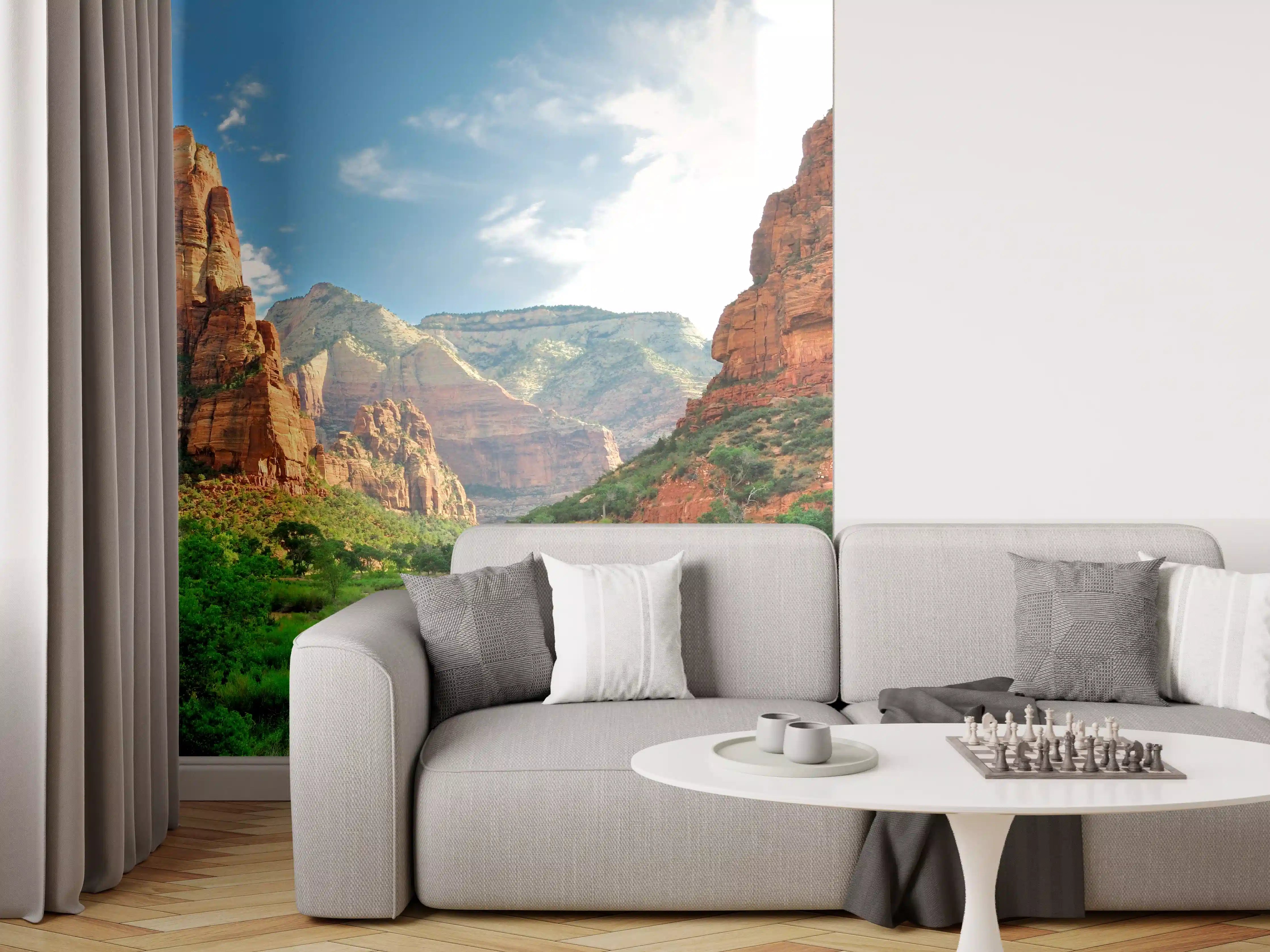 Wandverkleidung Wohnzimmer - Majestätische Canyonlandschaft