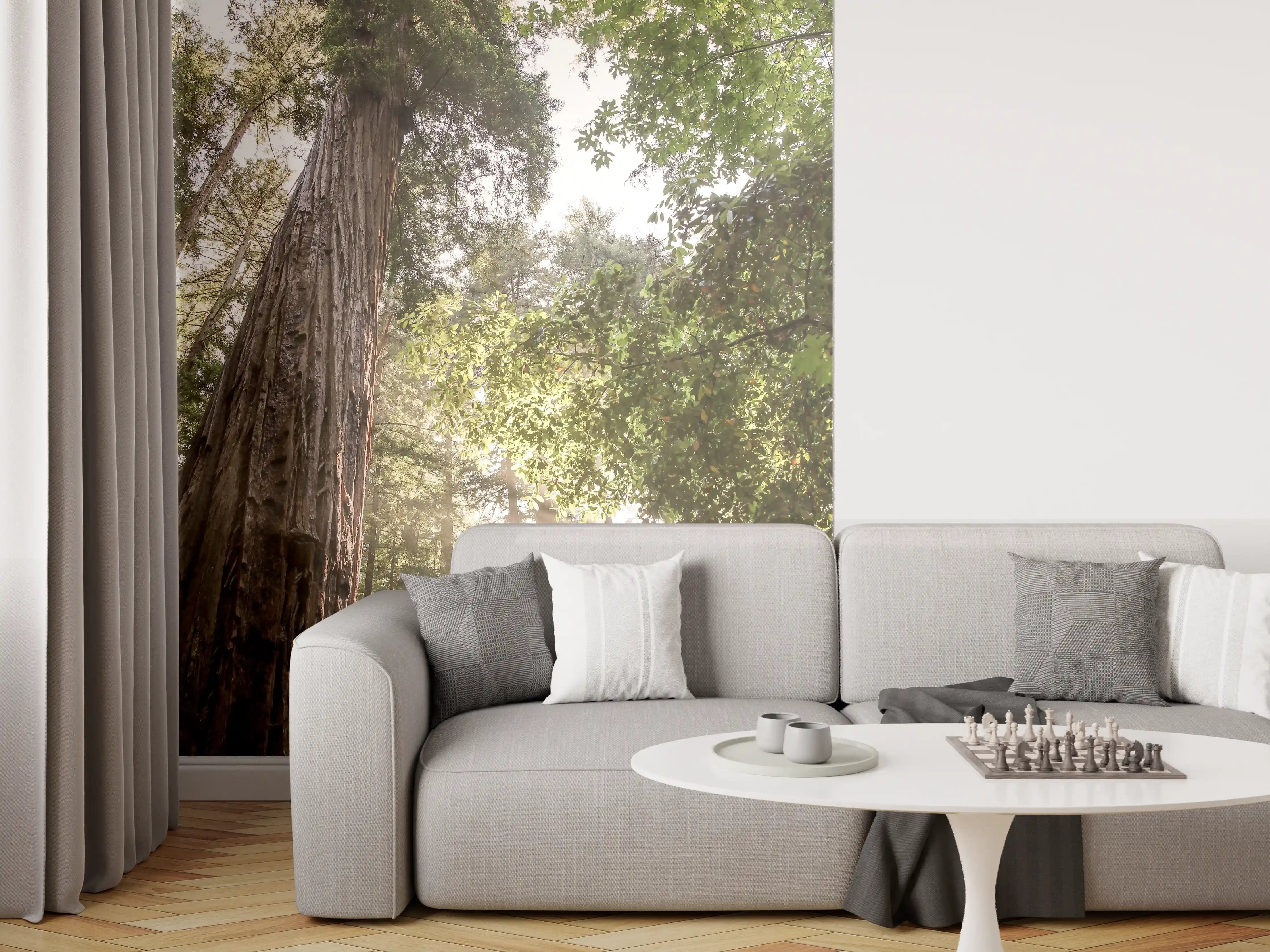 Wandverkleidung Wohnzimmer - Majestätische Joshua-Tree im Sonnenlicht
