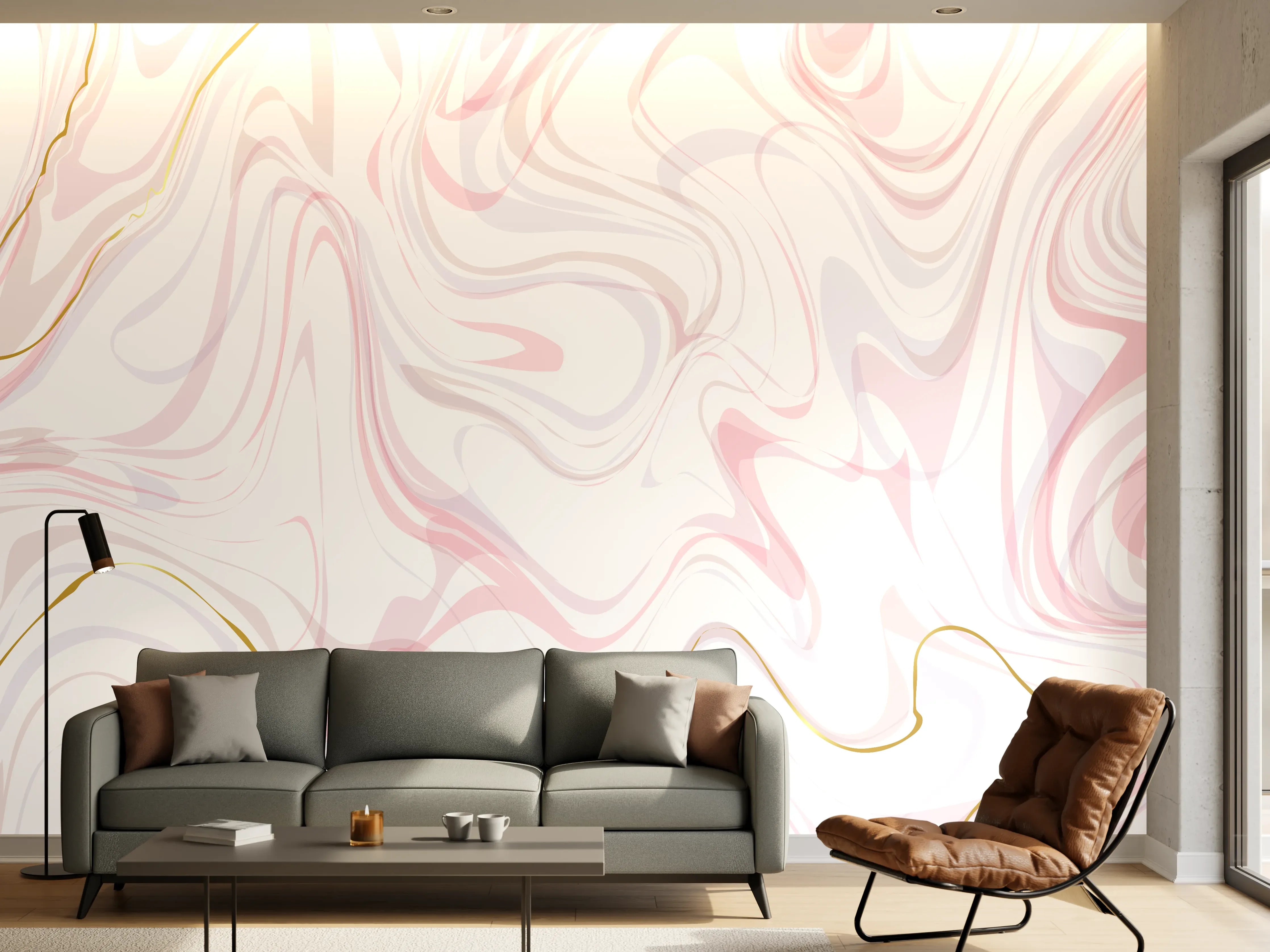 Wandverkleidung Wohnzimmer - Marble Marble Beige