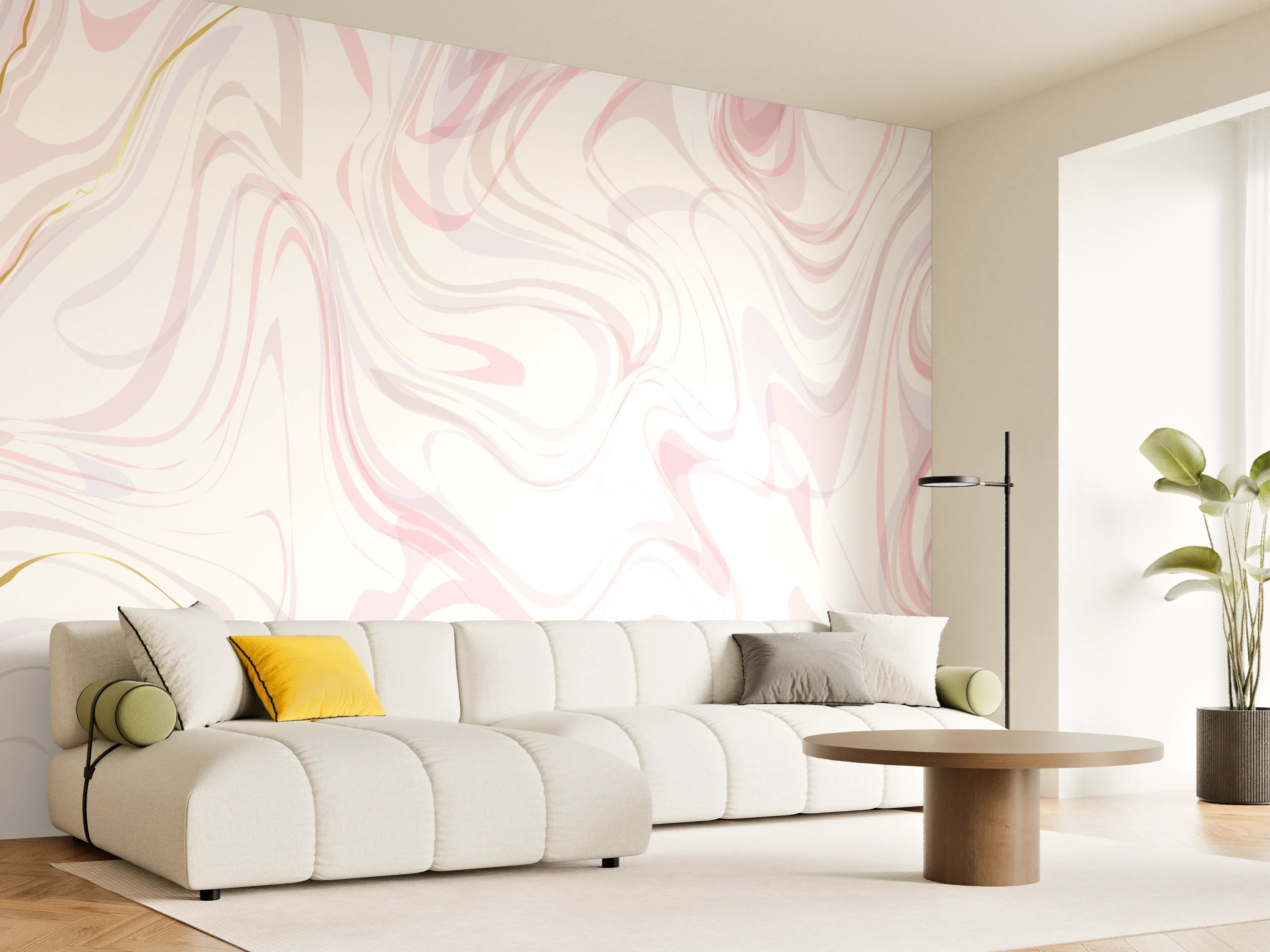 Wandverkleidung Wohnzimmer - Marble Marble Beige