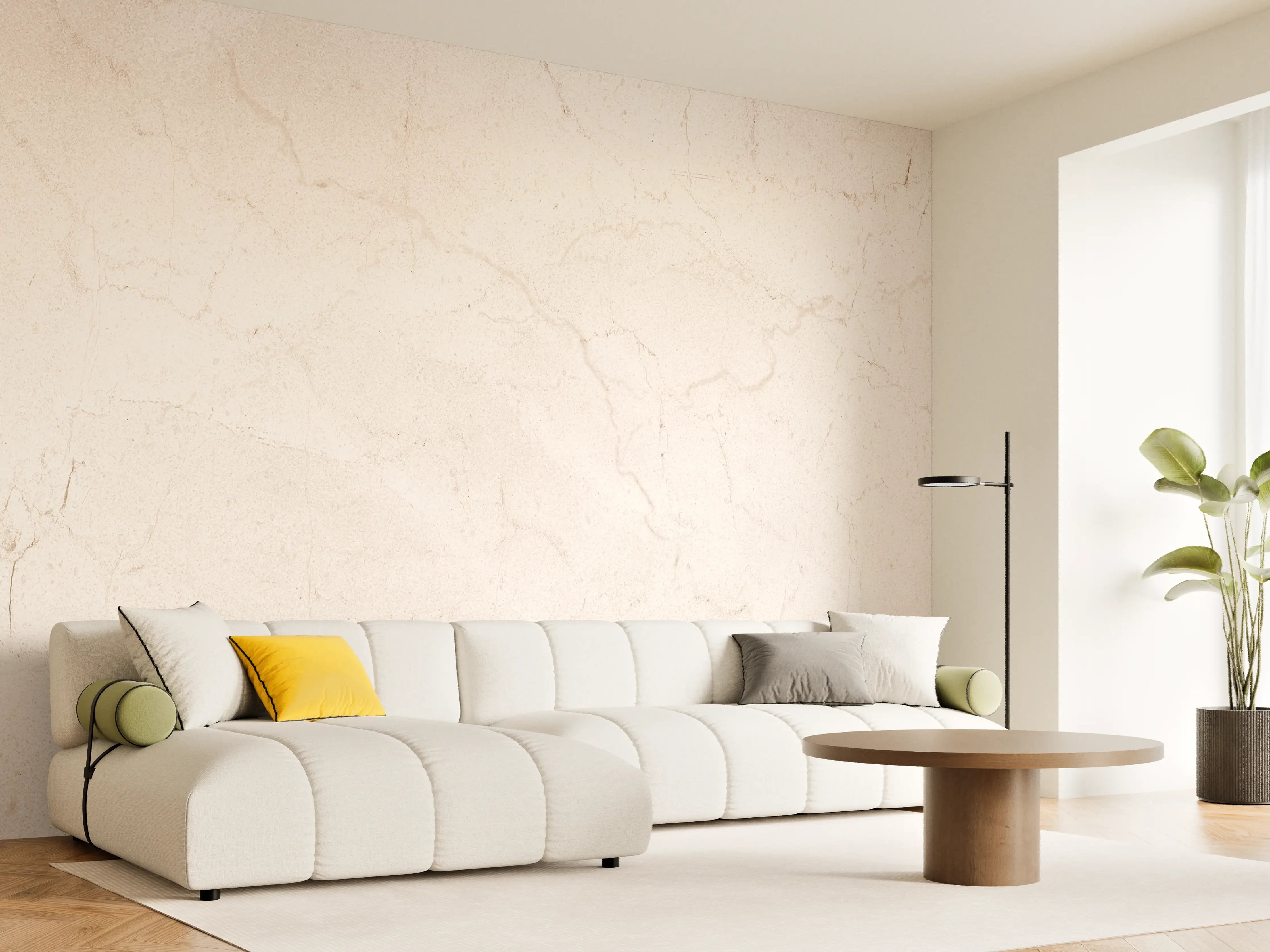Wandverkleidung Wohnzimmer - Marmor Textur - Fliesenmuster