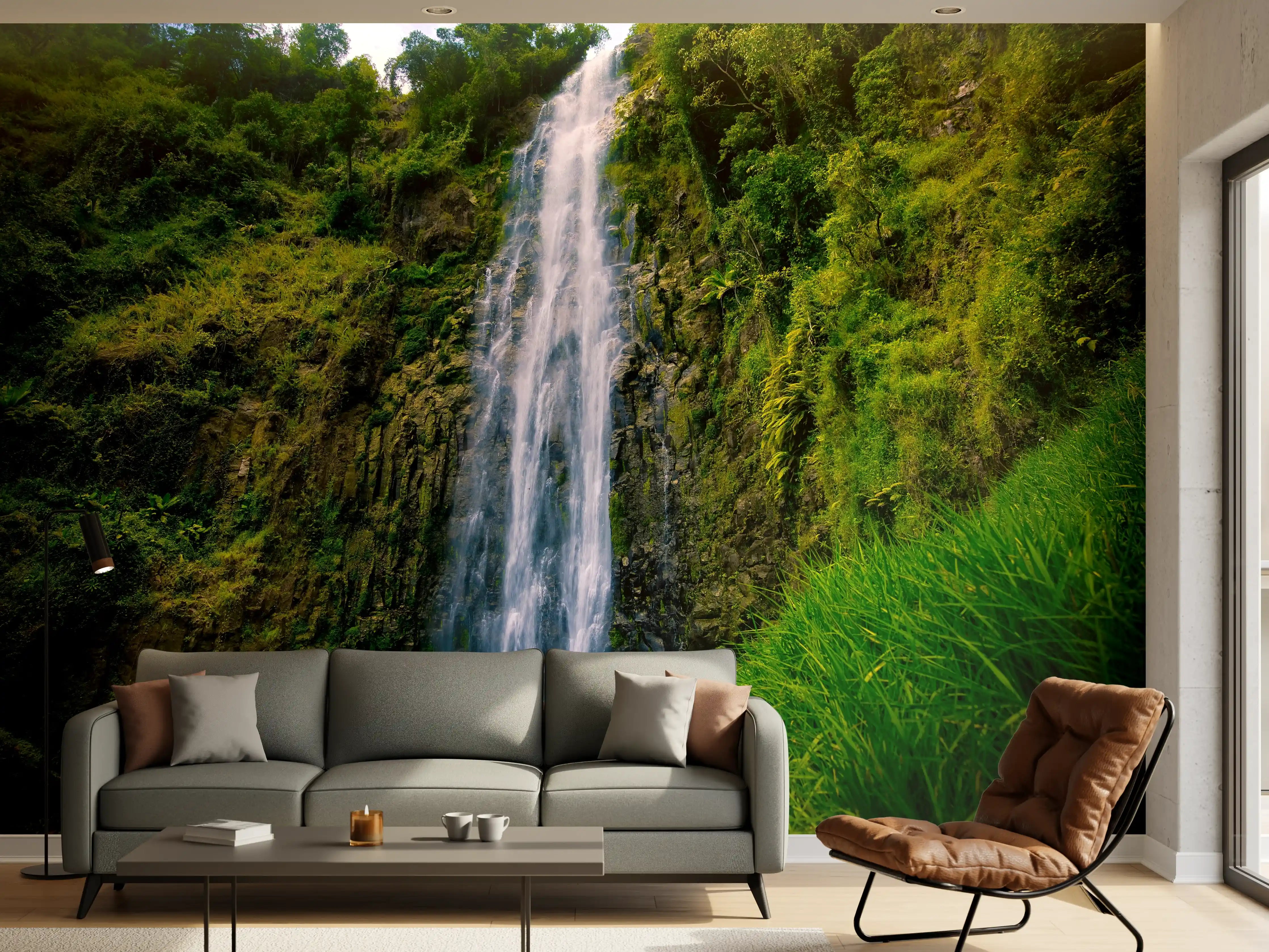 Wandverkleidung Wohnzimmer - Materuni Waterfall