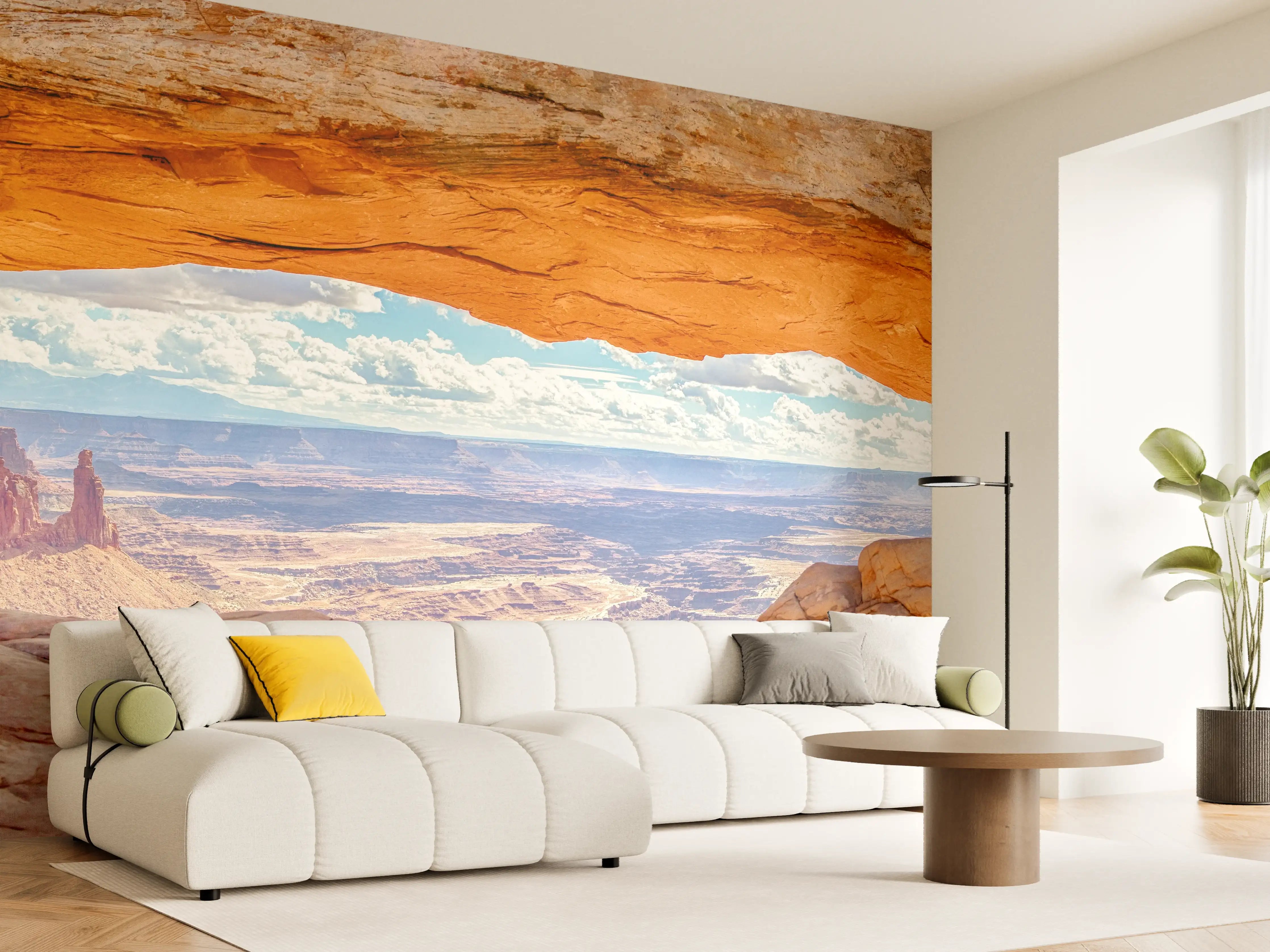 Wandverkleidung Wohnzimmer - Mesa Arch-Panorama bei Sonnenaufgang