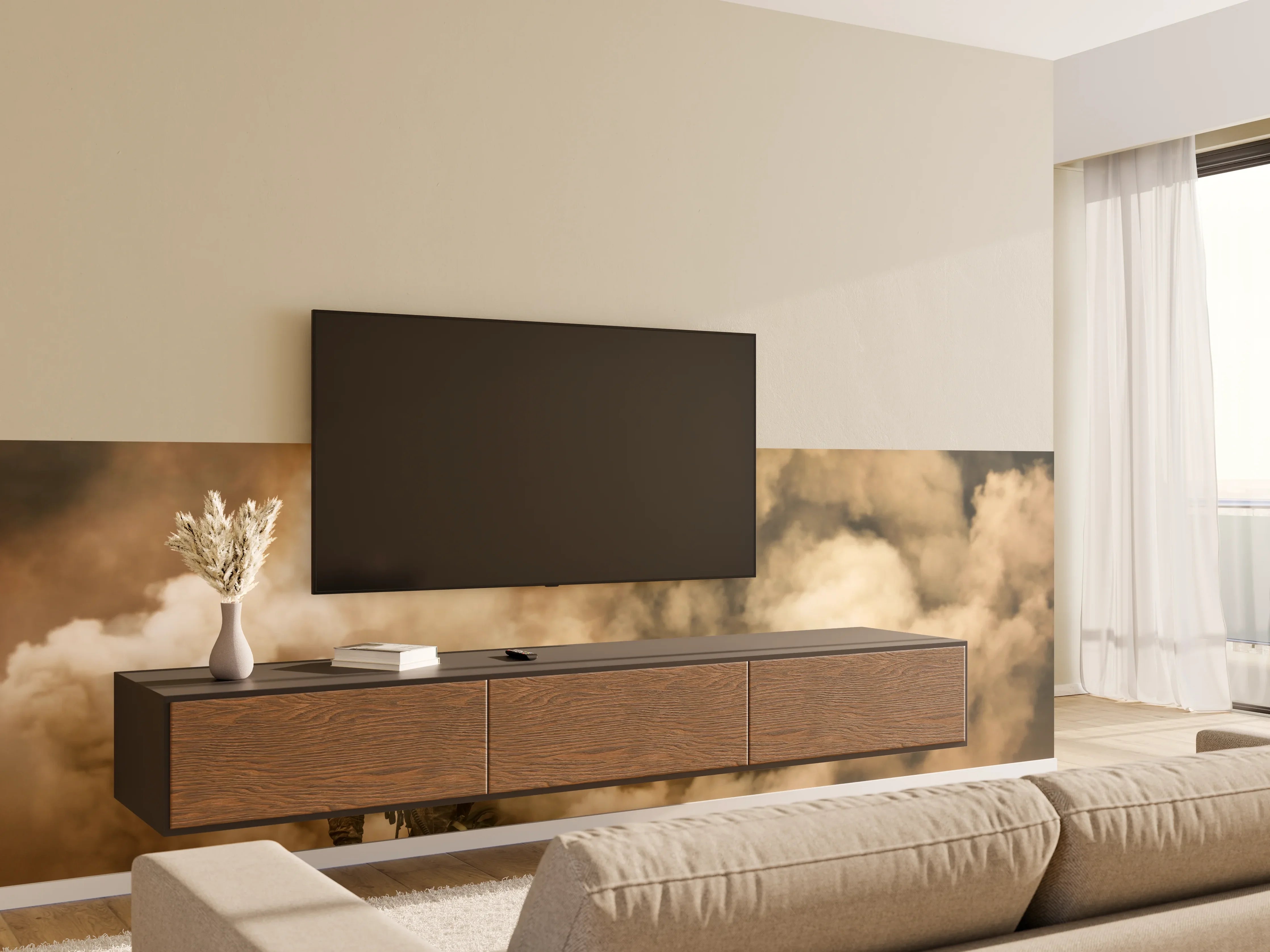 Wandverkleidung Wohnzimmer - Militärsoldat