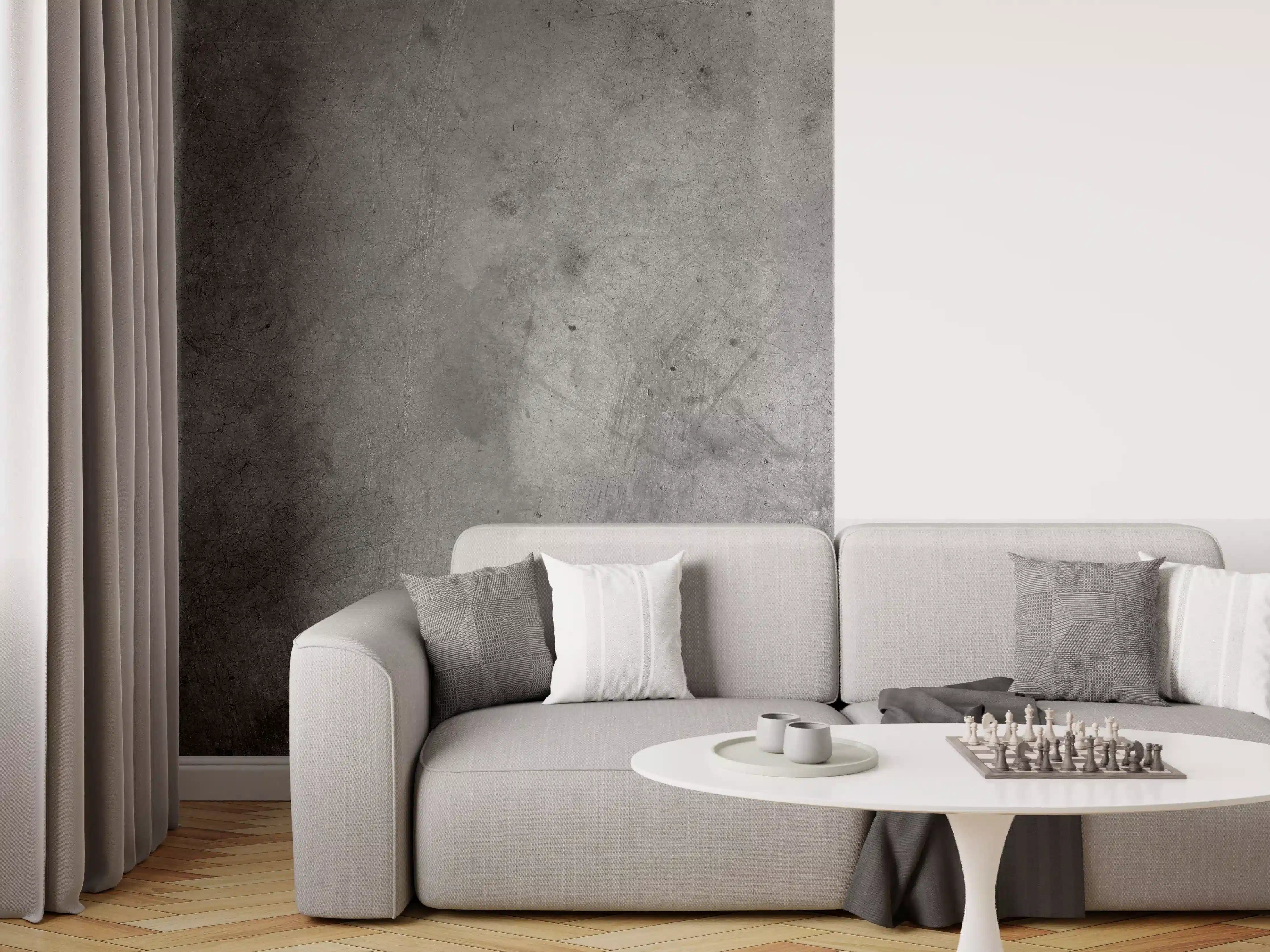 Wandverkleidung Wohnzimmer - Moderne Betonoptik Fliese