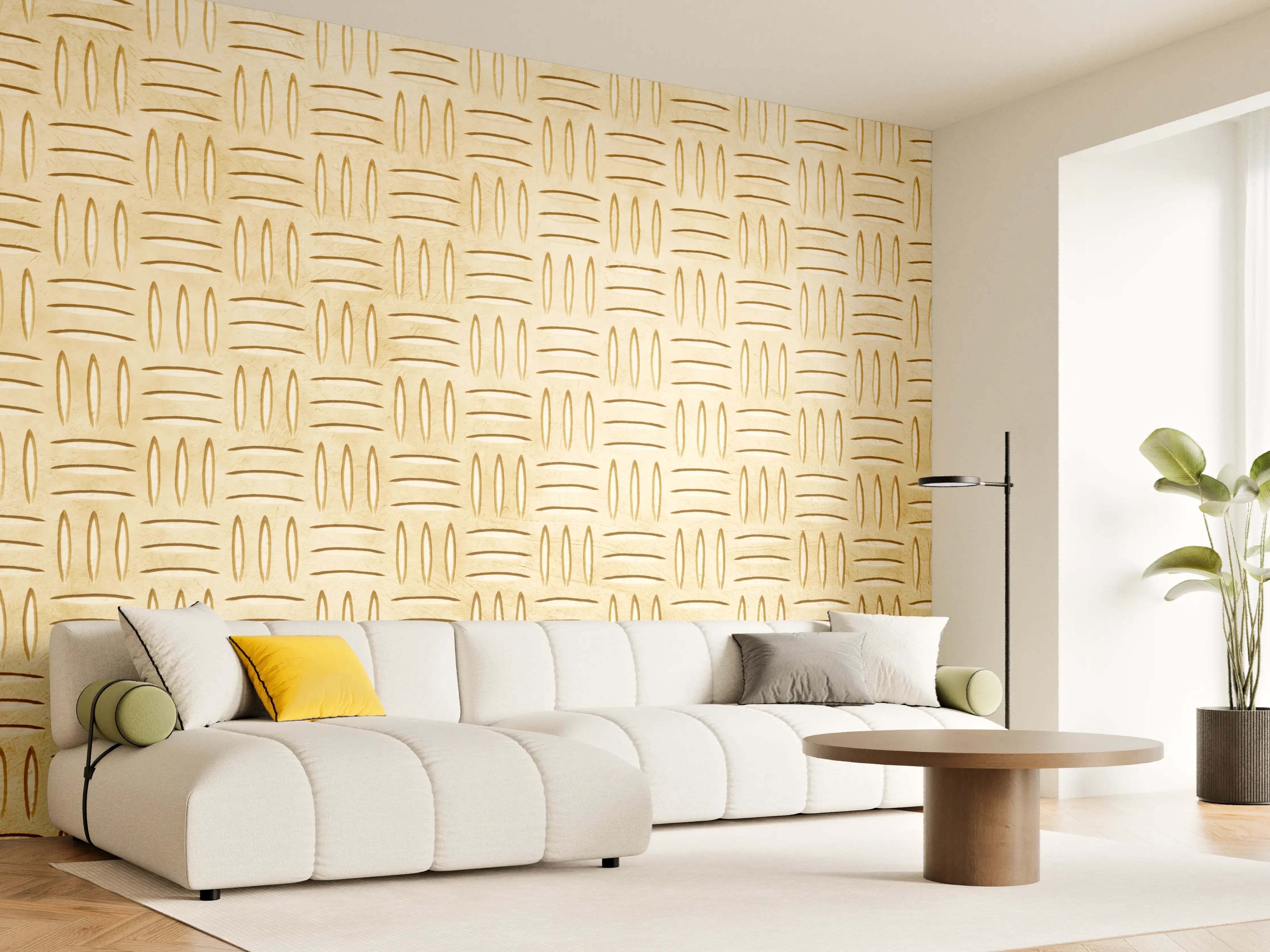 Wandverkleidung Wohnzimmer - Moderne Holzoptik Fliesen für Zuhause