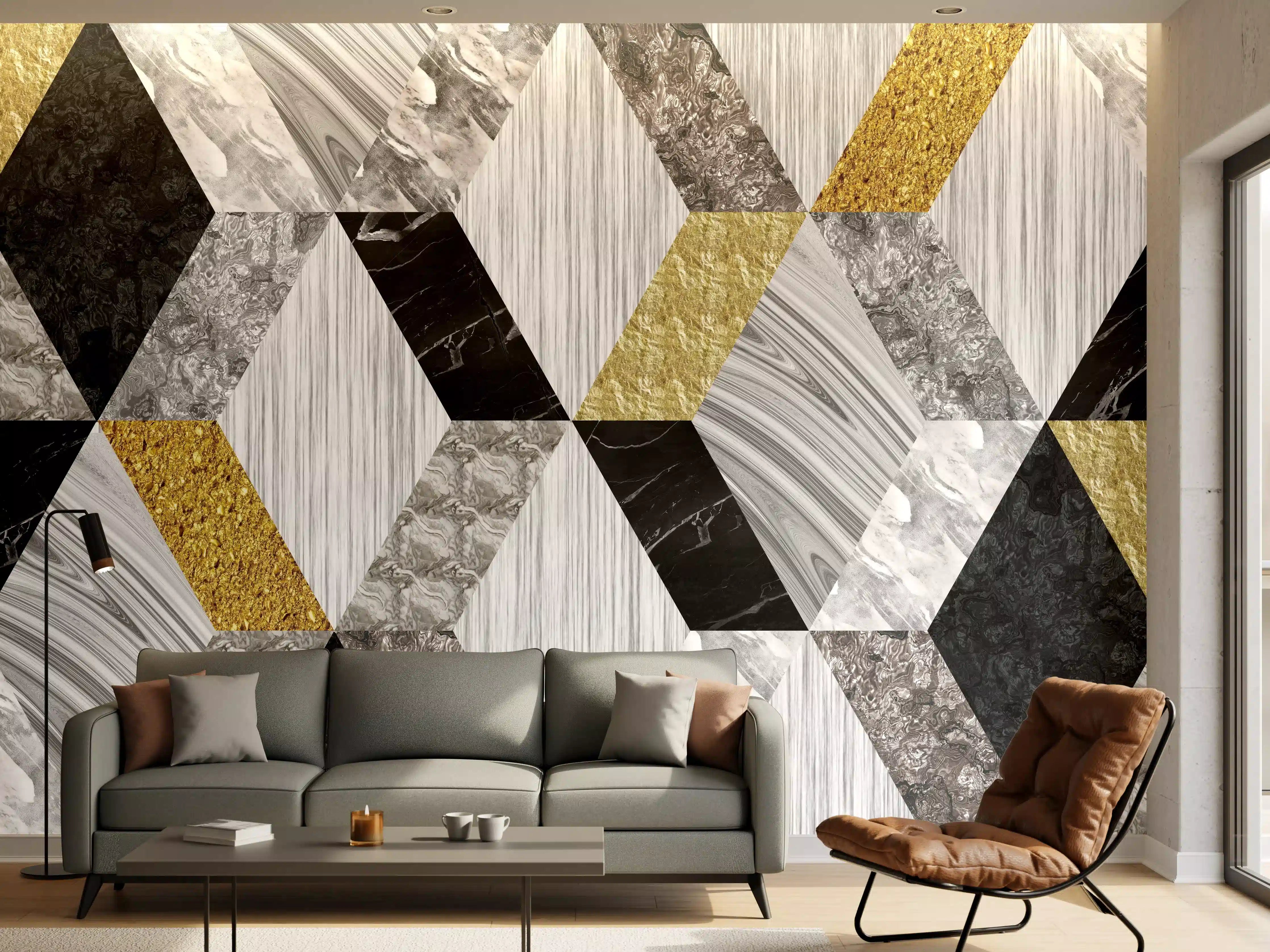 Wandverkleidung Wohnzimmer - Moderne Keramik Textur