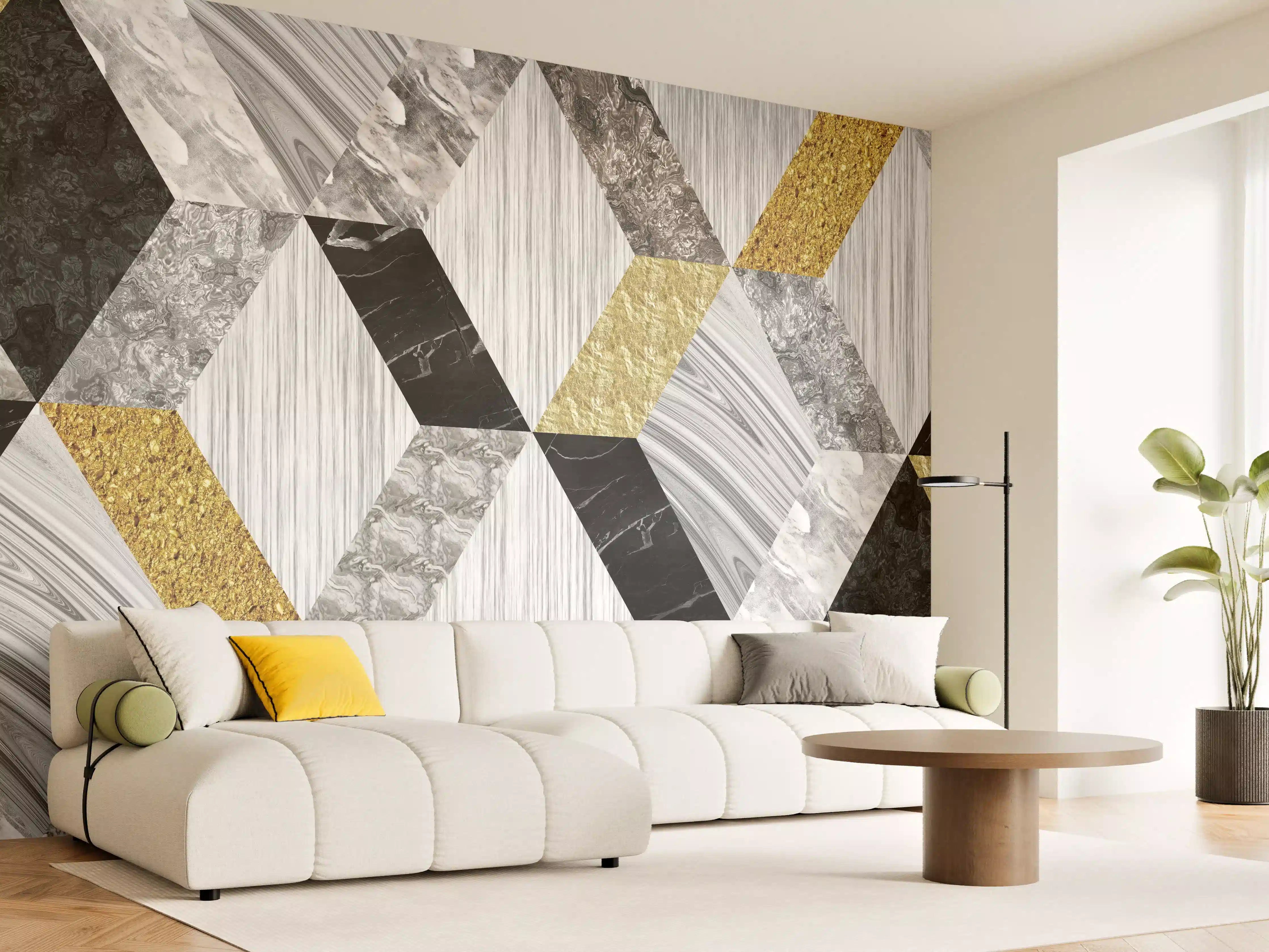 Wandverkleidung Wohnzimmer - Moderne Keramik Textur