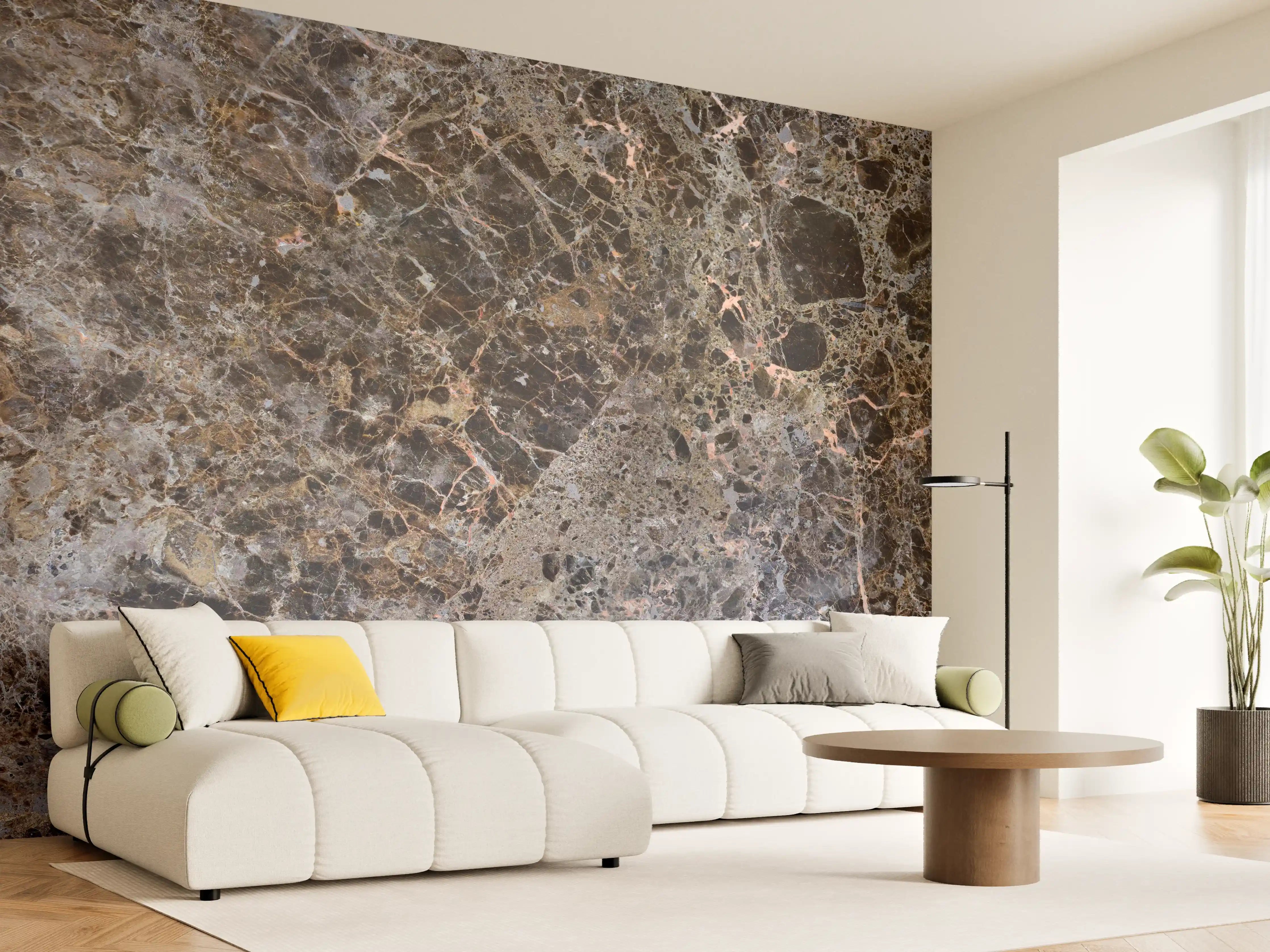 Wandverkleidung Wohnzimmer - Moderne Marmor Granit Textur