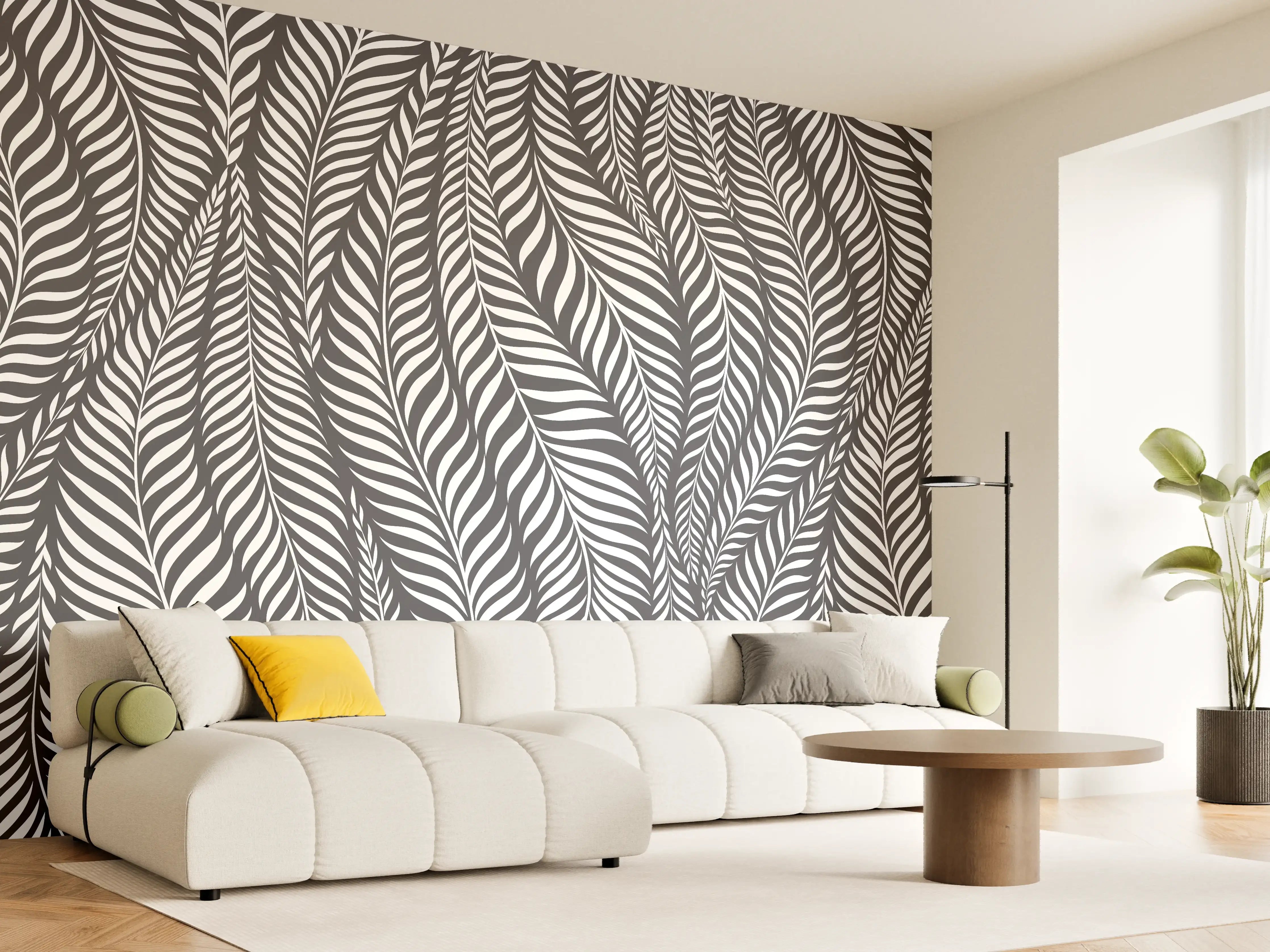 Wandverkleidung Wohnzimmer - Moderne Musterwanddekoration mit stilvollem Design