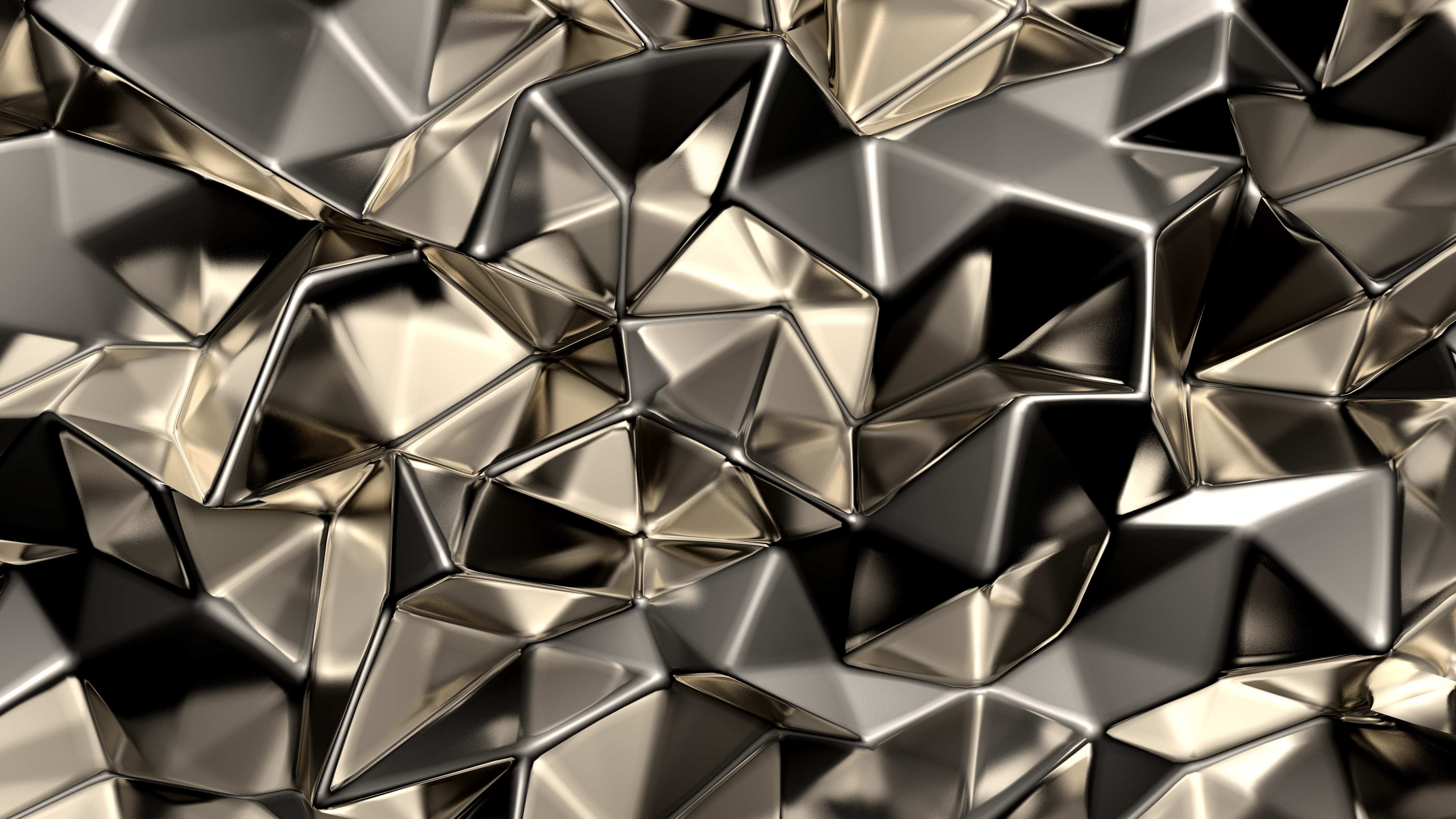 Wandverkleidung Wohnzimmer-Moderne metallische Oberflächen, edel und glänzend