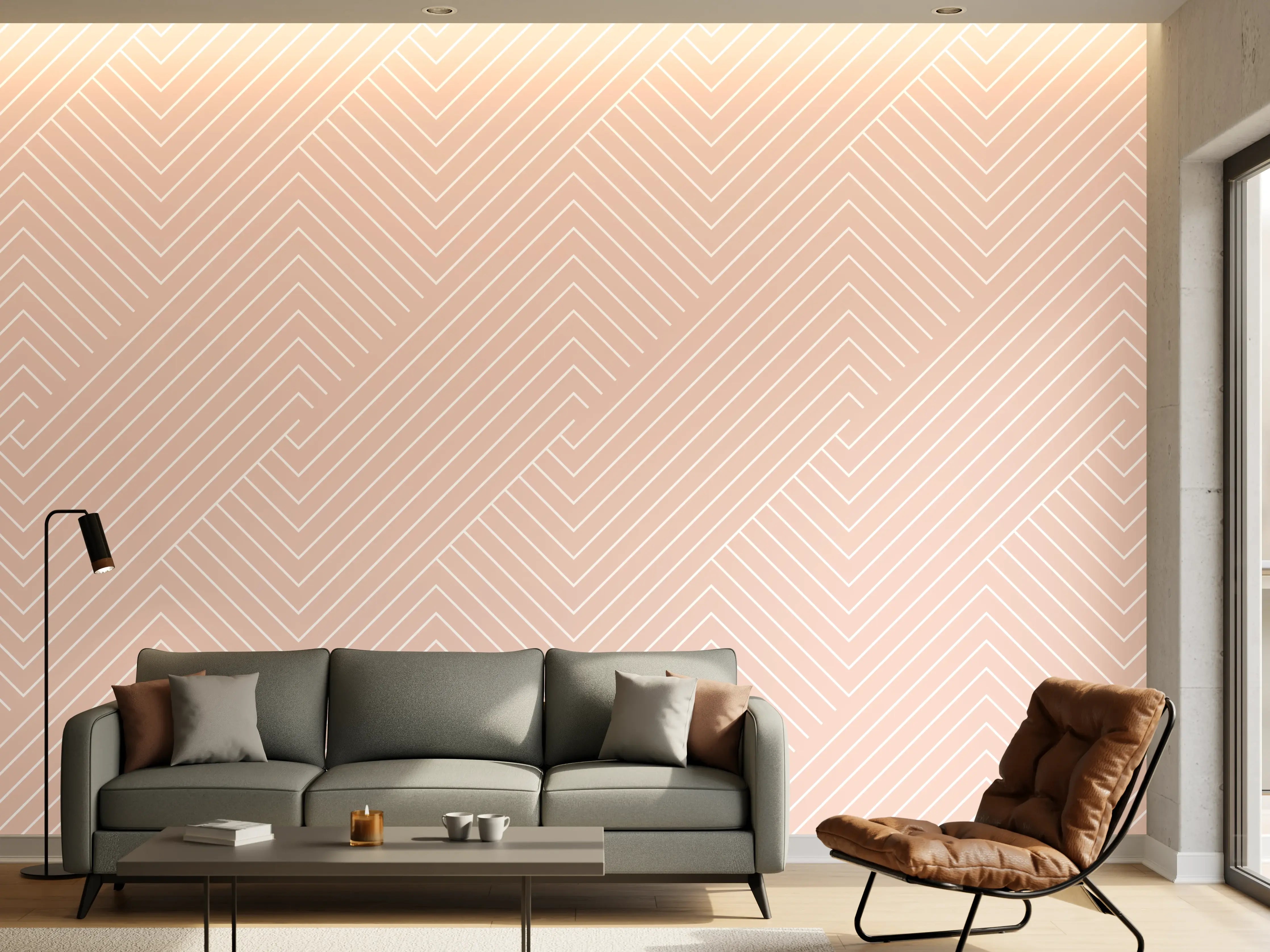 Wandverkleidung Wohnzimmer - Moderne, helle Wandgestaltung
