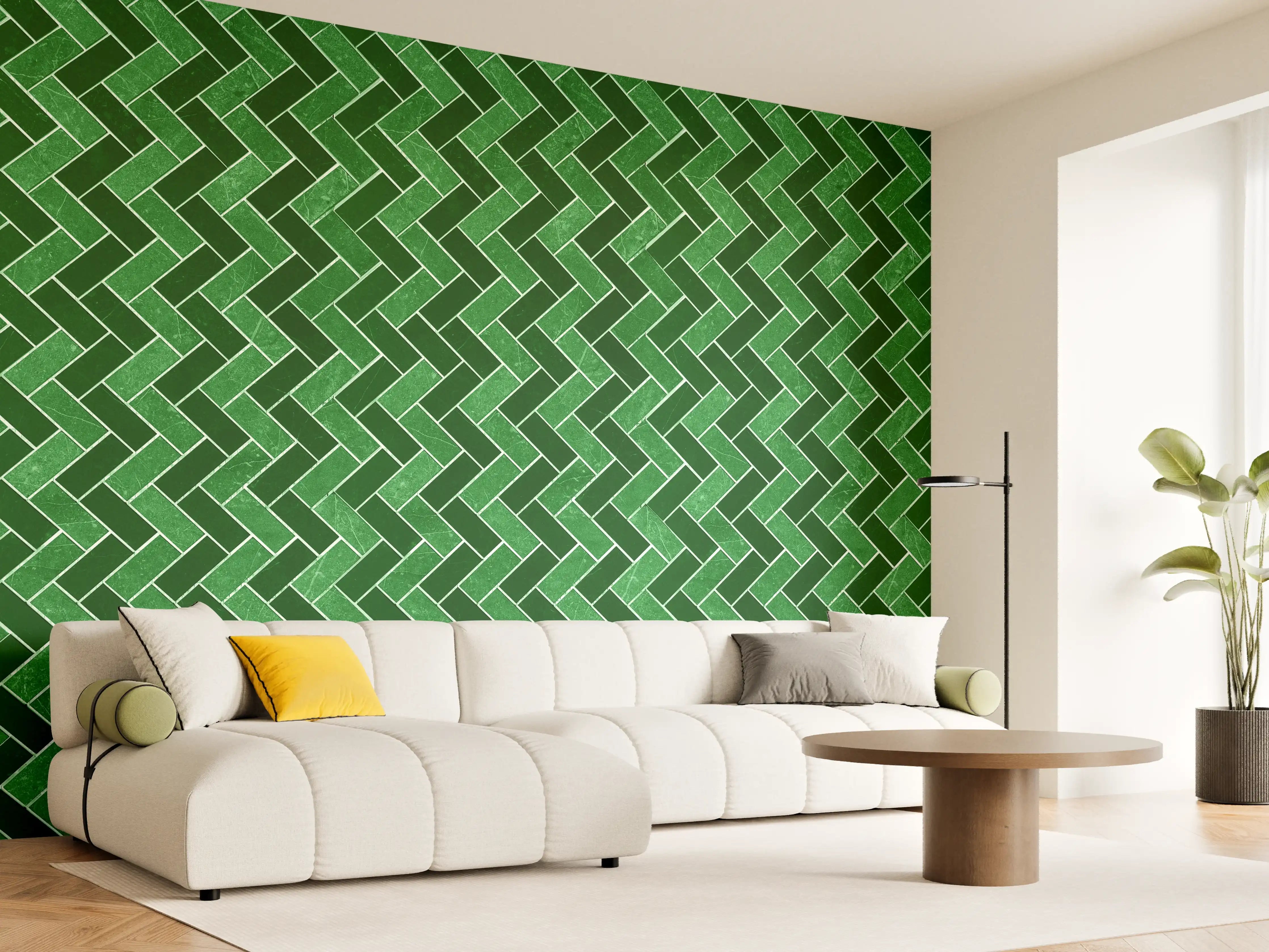 Wandverkleidung Wohnzimmer - Mosaik Textur - Fliesen