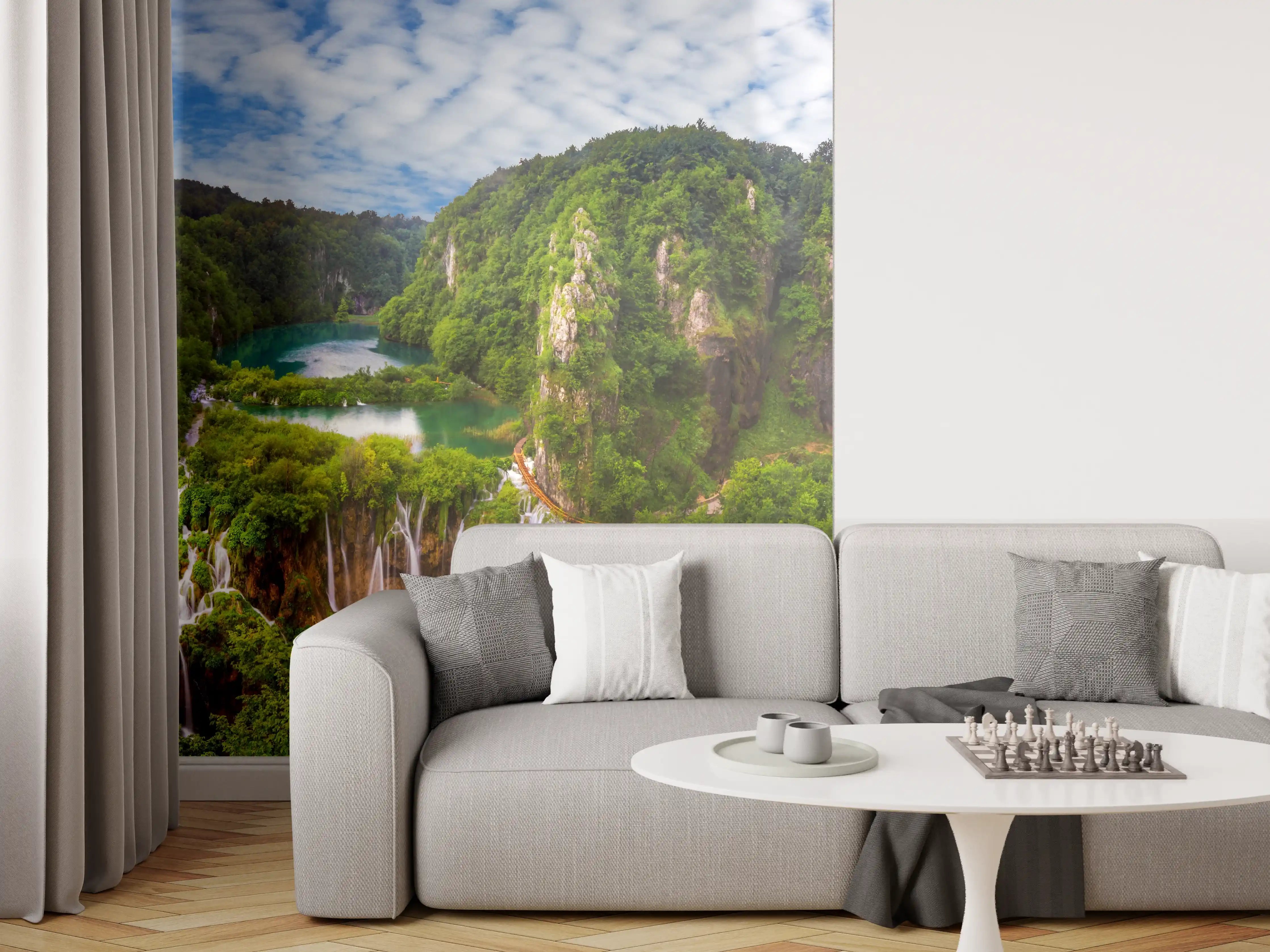 Wandverkleidung Wohnzimmer - Multi-Wasserfall - Landschaft
