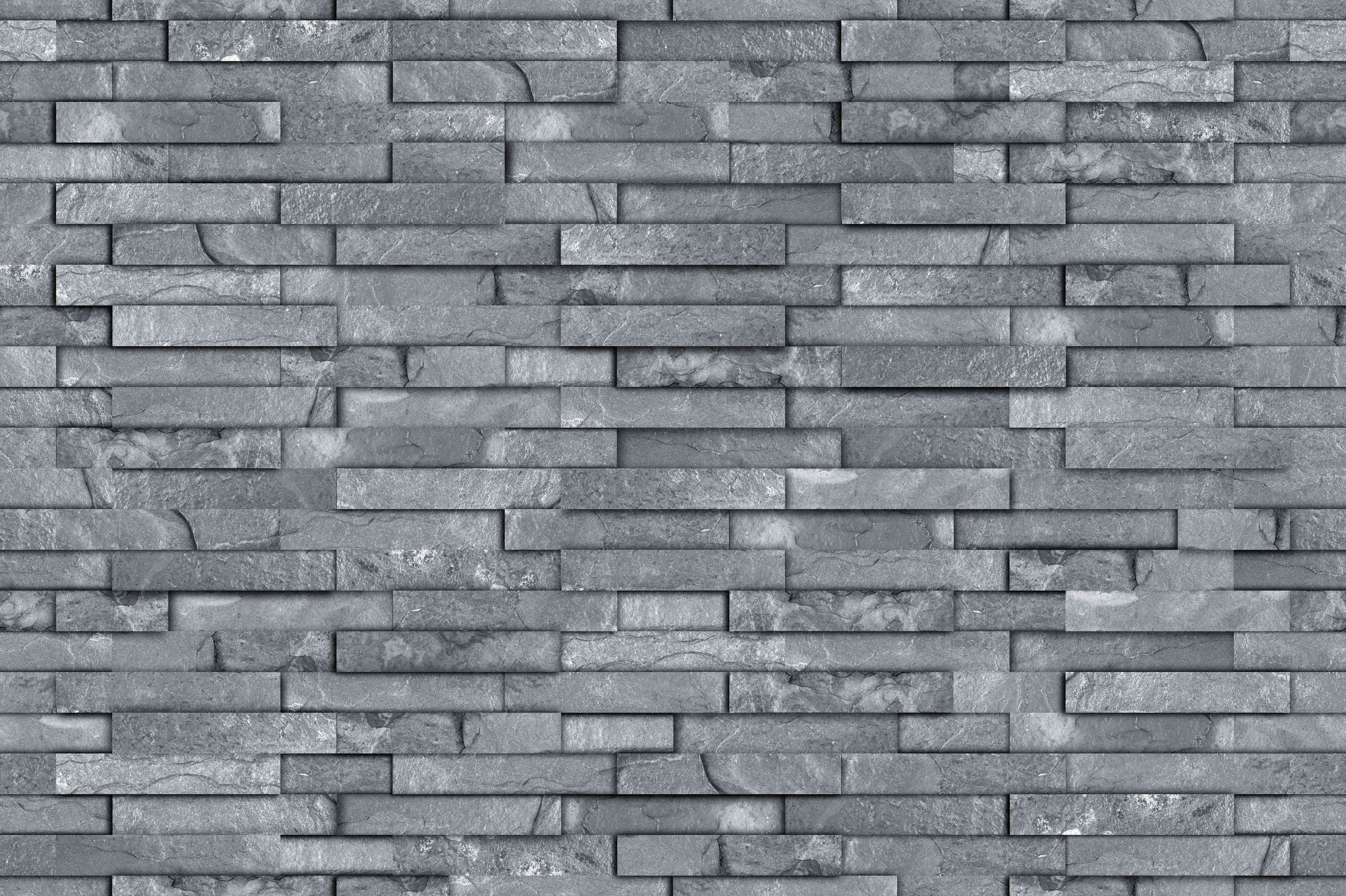 Wandverkleidung Wohnzimmer-Nahtlose graue Schiefersteinwand Textur