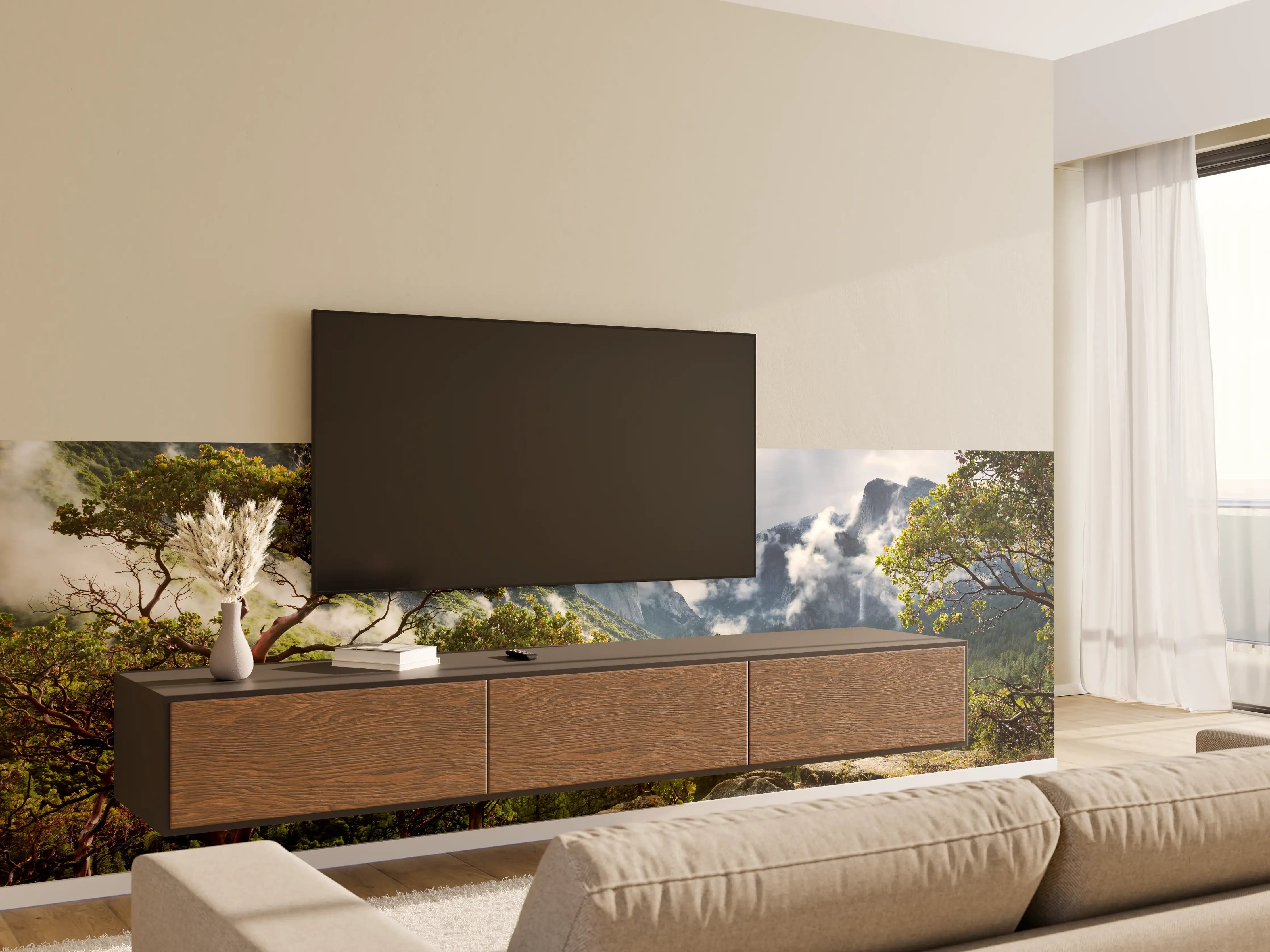 Wandverkleidung Wohnzimmer - Nationalpark - Kalifornien, USA