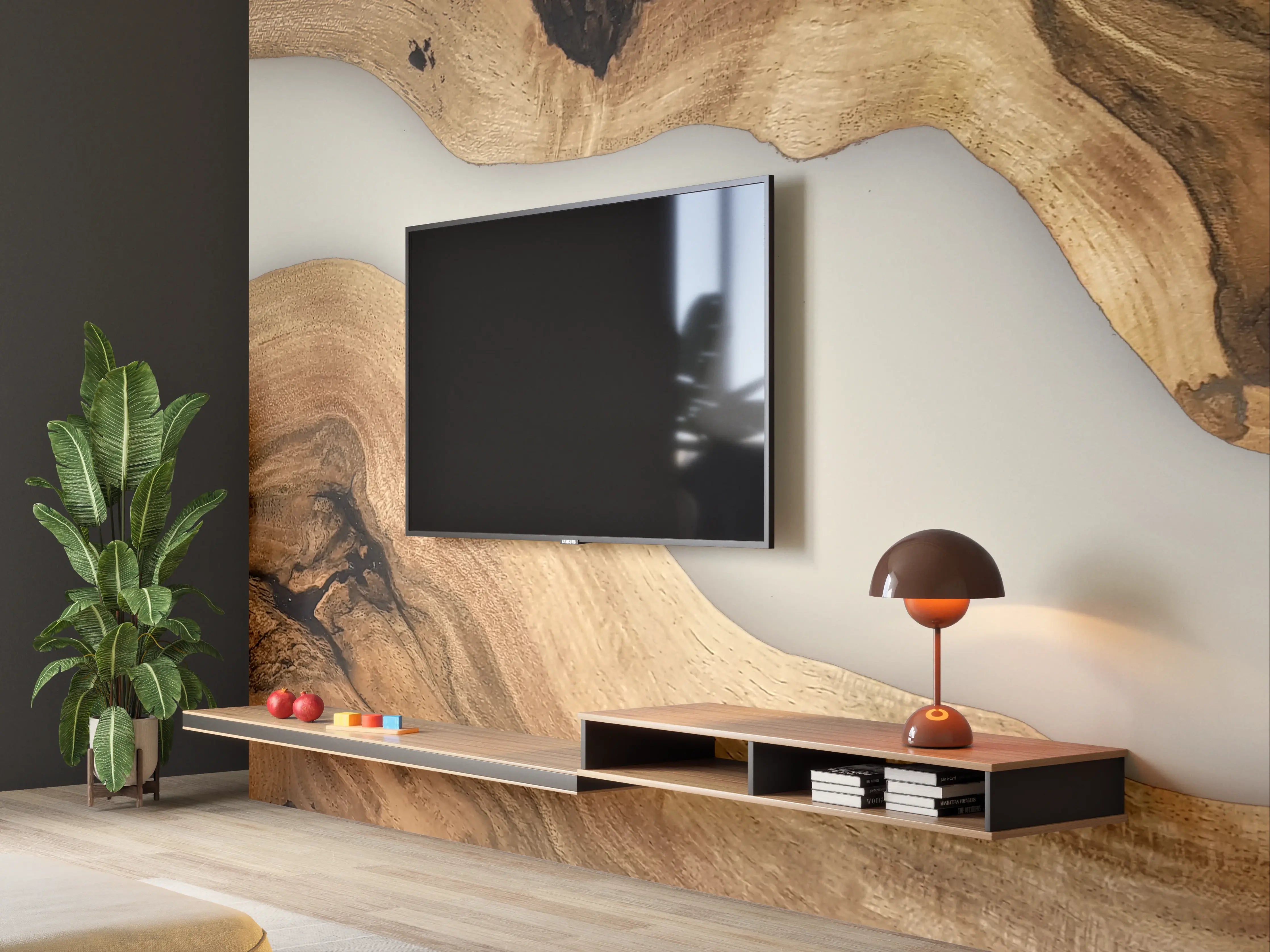 Wandverkleidung Wohnzimmer - Natürliche Holzdekoration