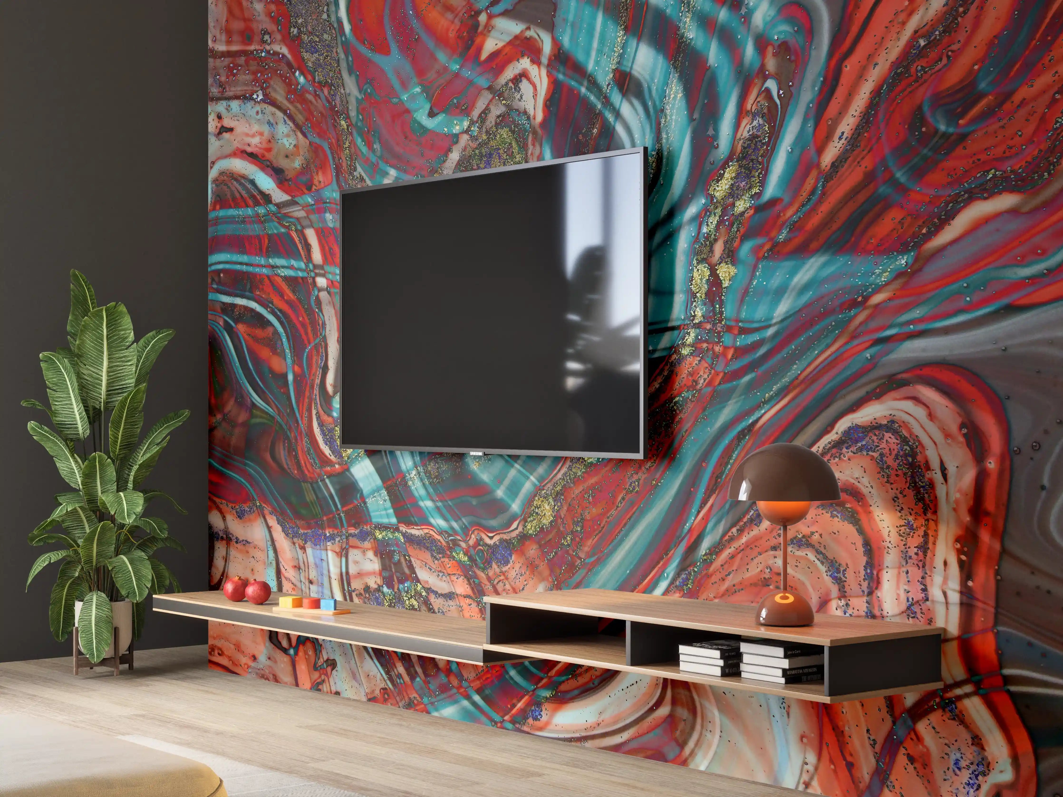 Wandverkleidung Wohnzimmer - Natürlicher Luxus Marmor
