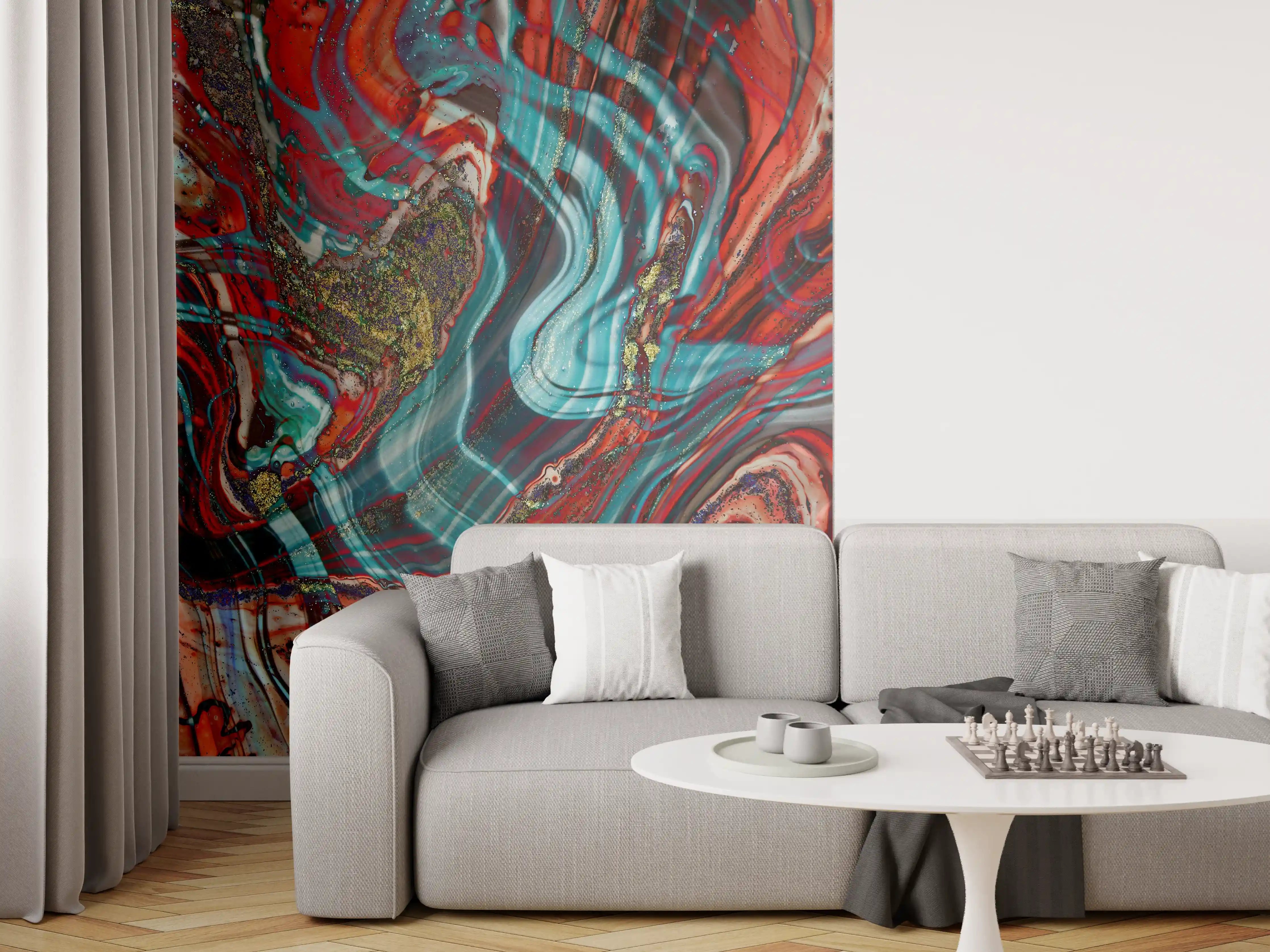 Wandverkleidung Wohnzimmer - Natürlicher Luxus Marmor