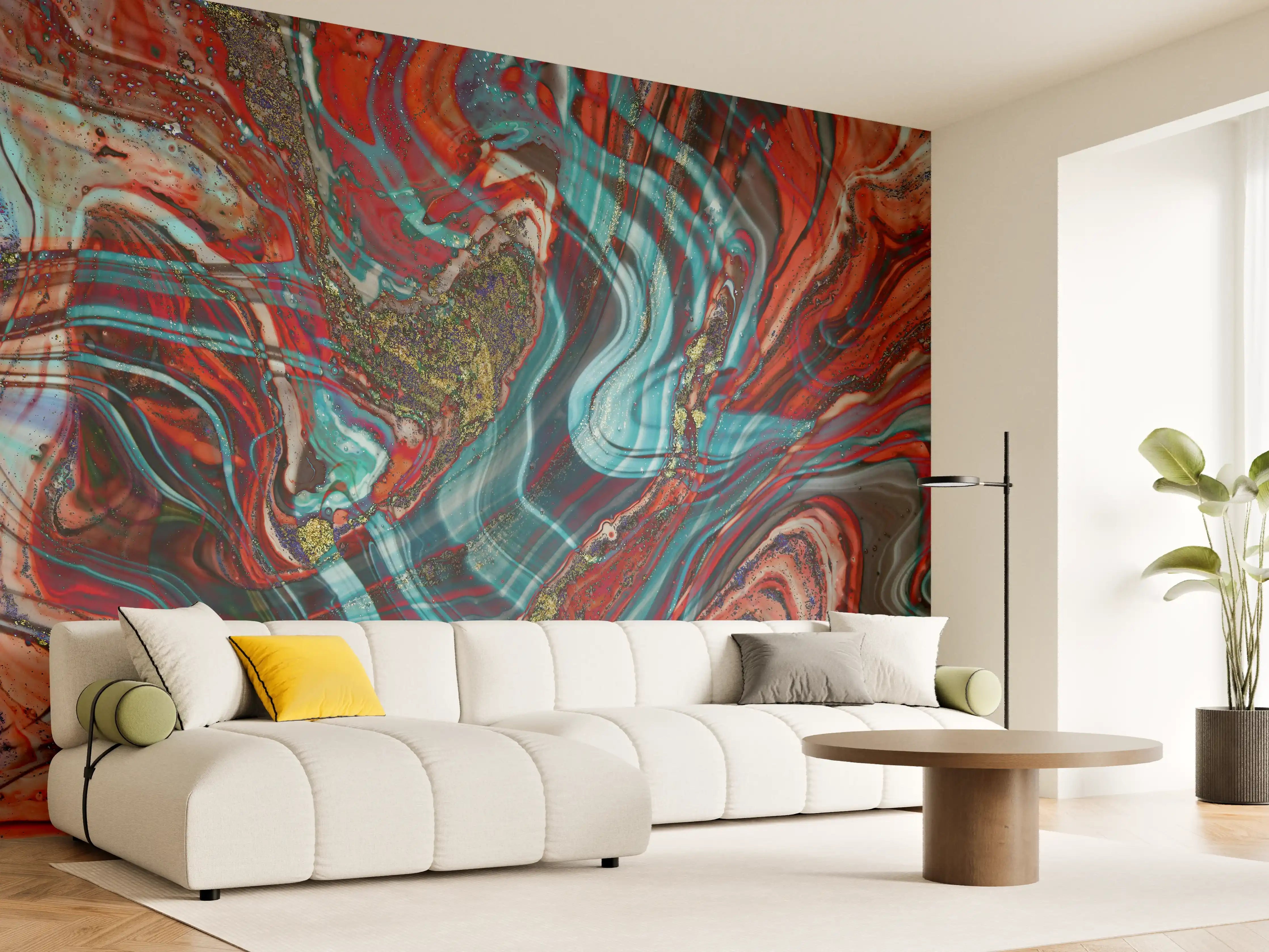 Wandverkleidung Wohnzimmer - Natürlicher Luxus Marmor
