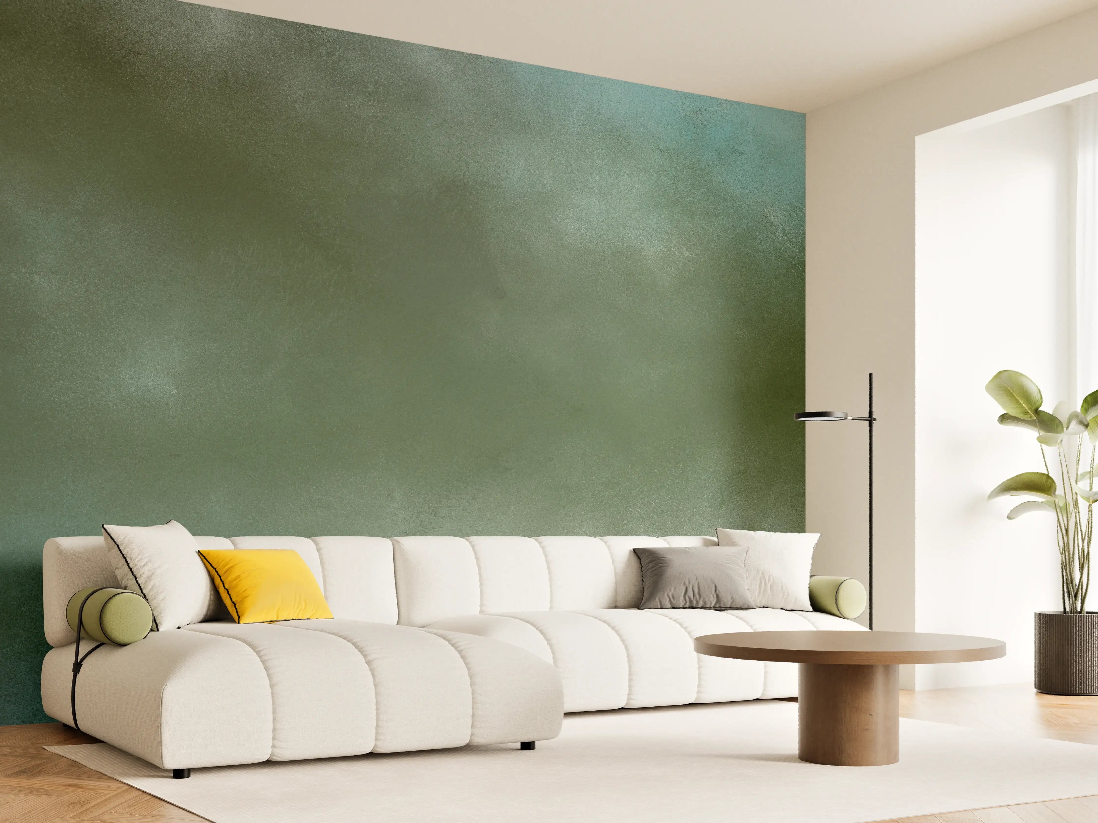 Wandverkleidung Wohnzimmer - Naturliches Landschaftsbild mit Wasser und Himmel