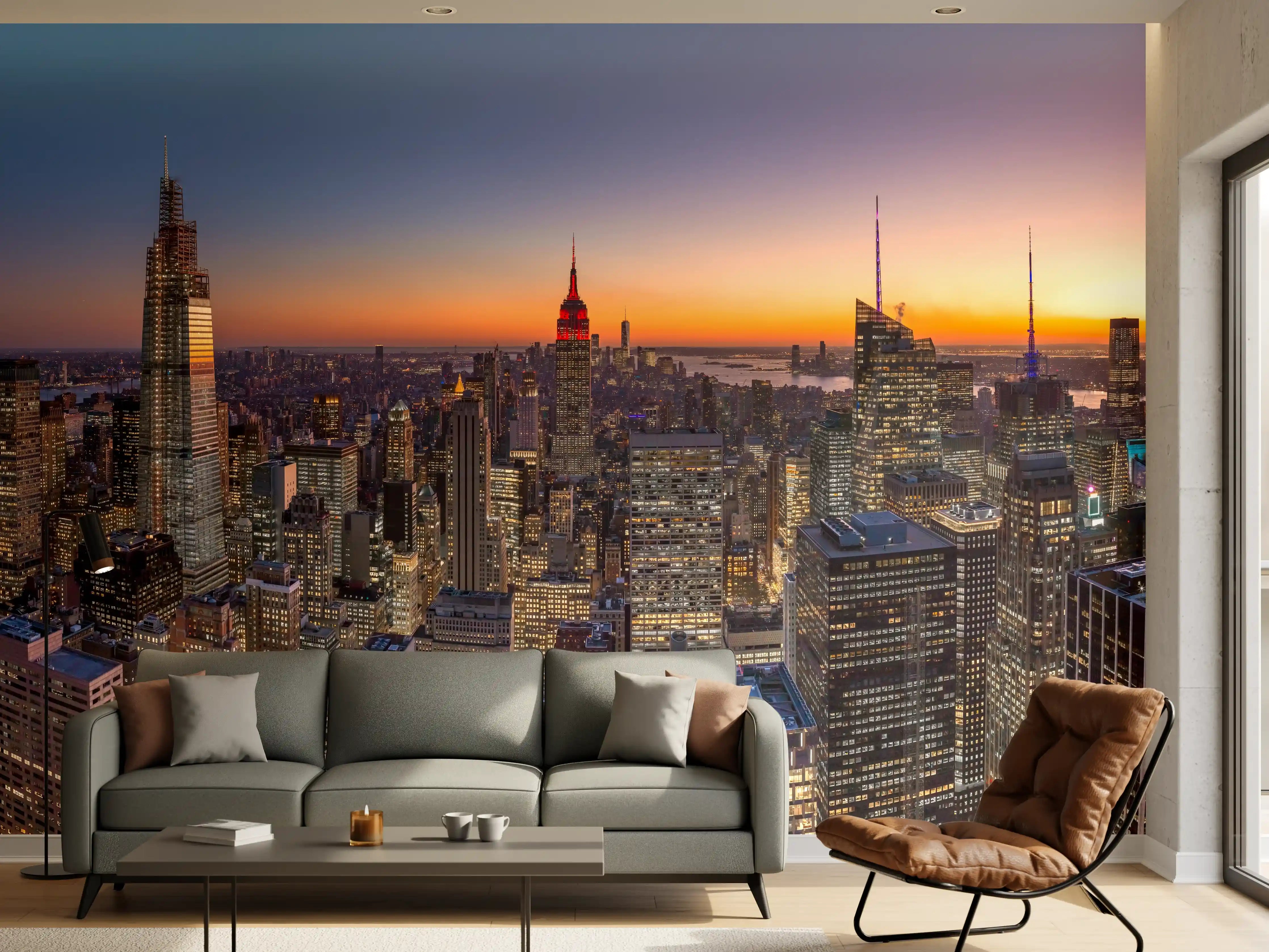 Wandverkleidung Wohnzimmer - New York City Manhattan Midtown 1