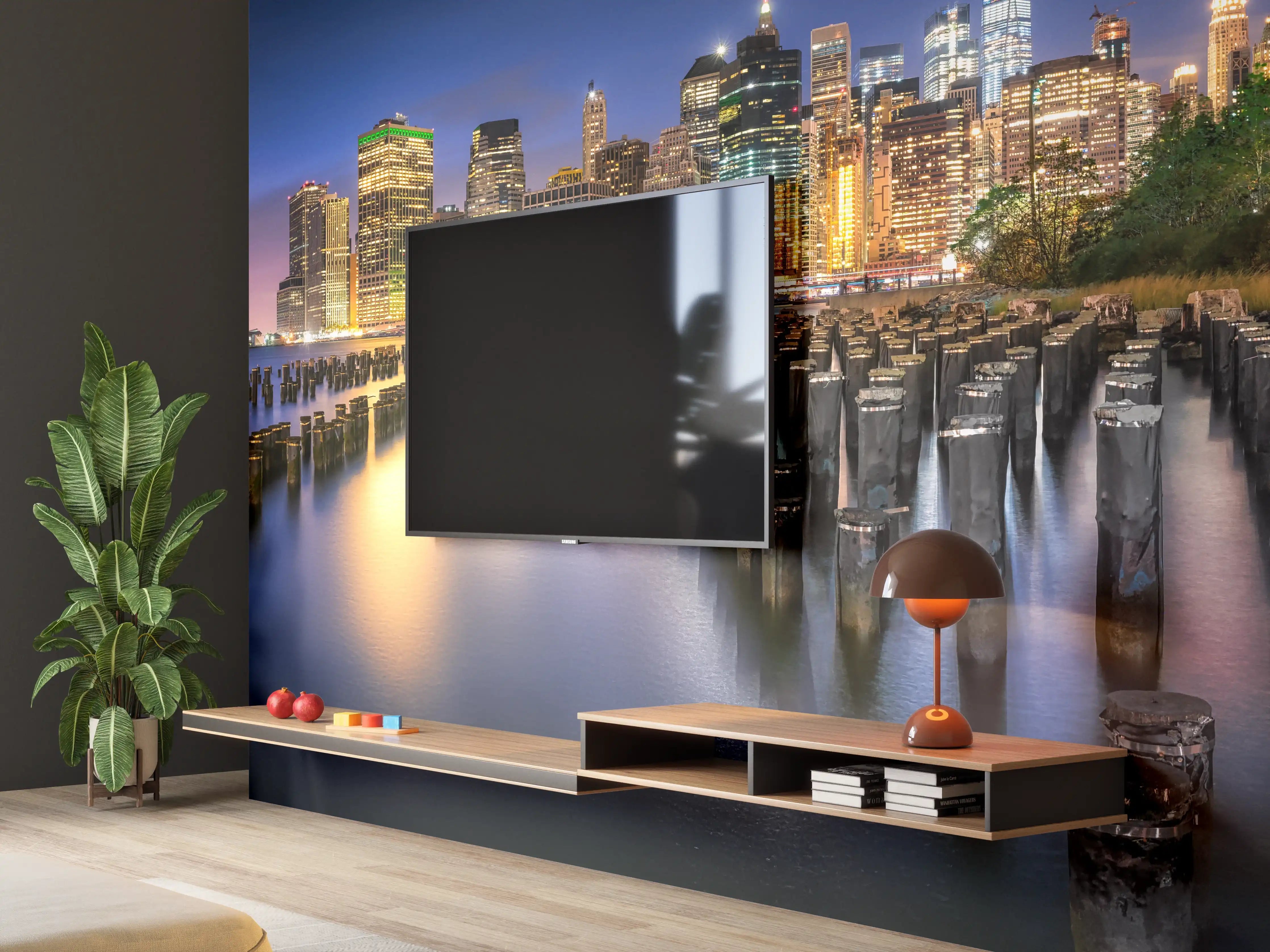 Wandverkleidung Wohnzimmer - New York City Skyline
