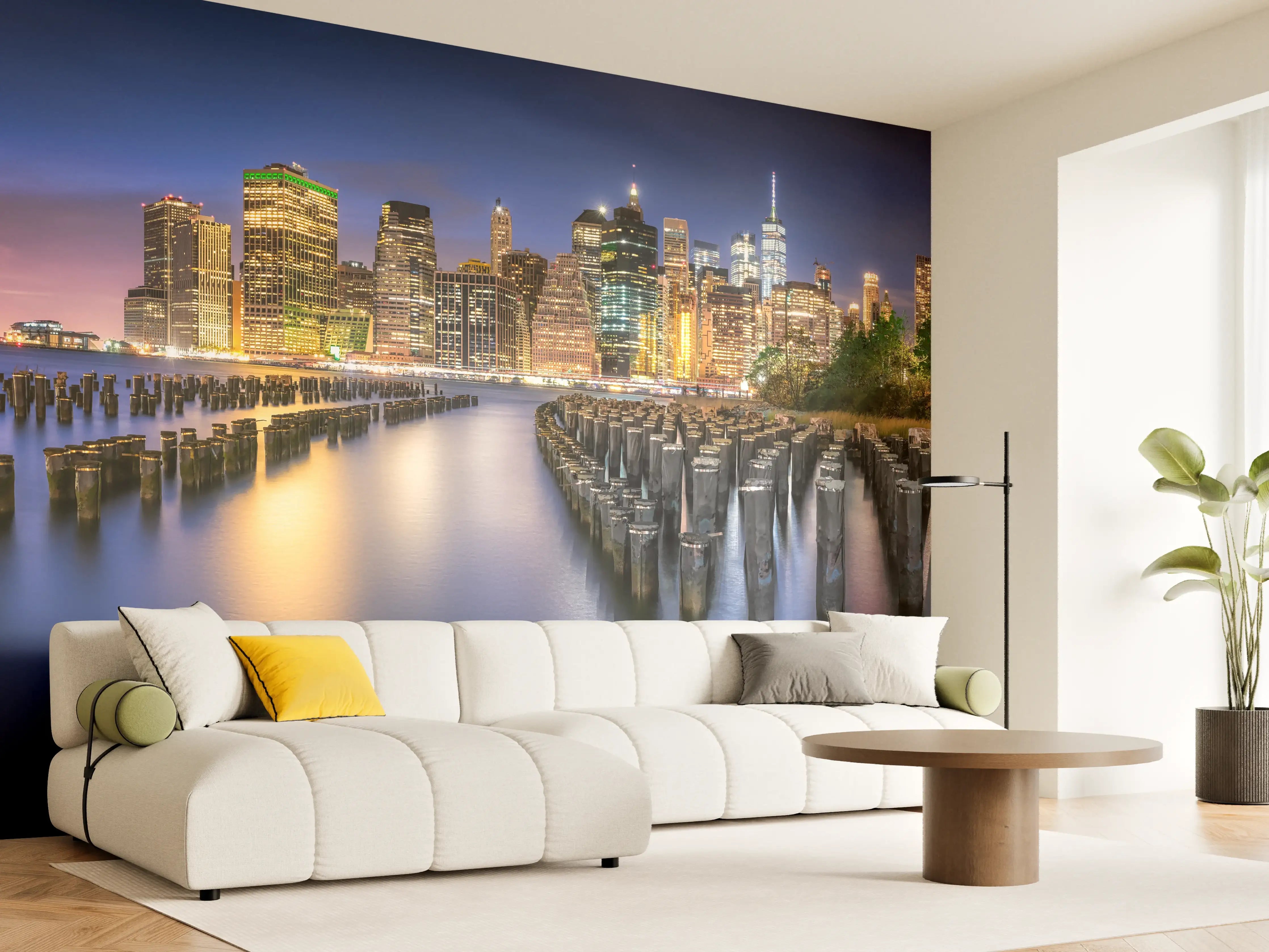Wandverkleidung Wohnzimmer - New York City Skyline