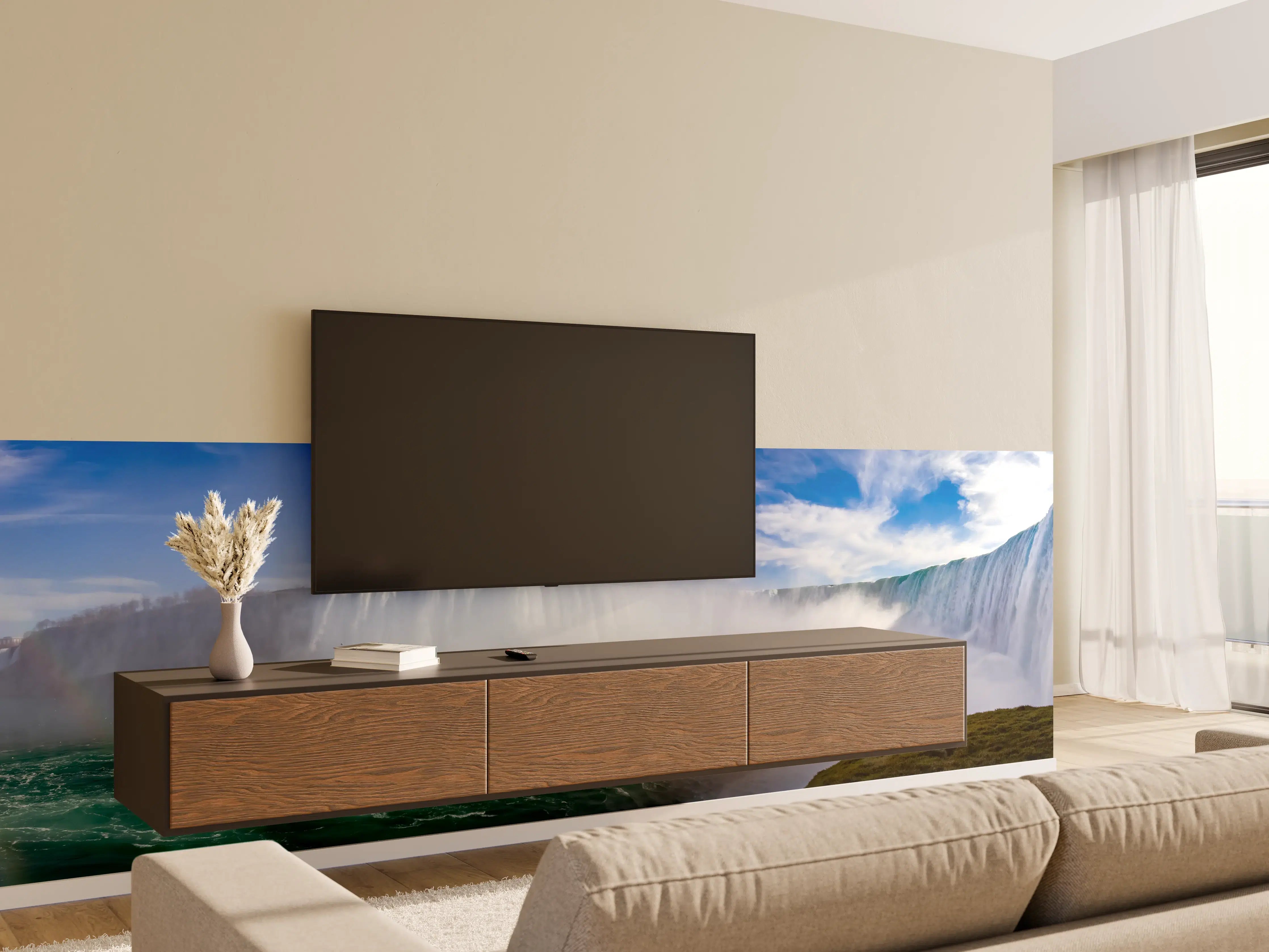 Wandverkleidung Wohnzimmer - Niagara Wasserfälle