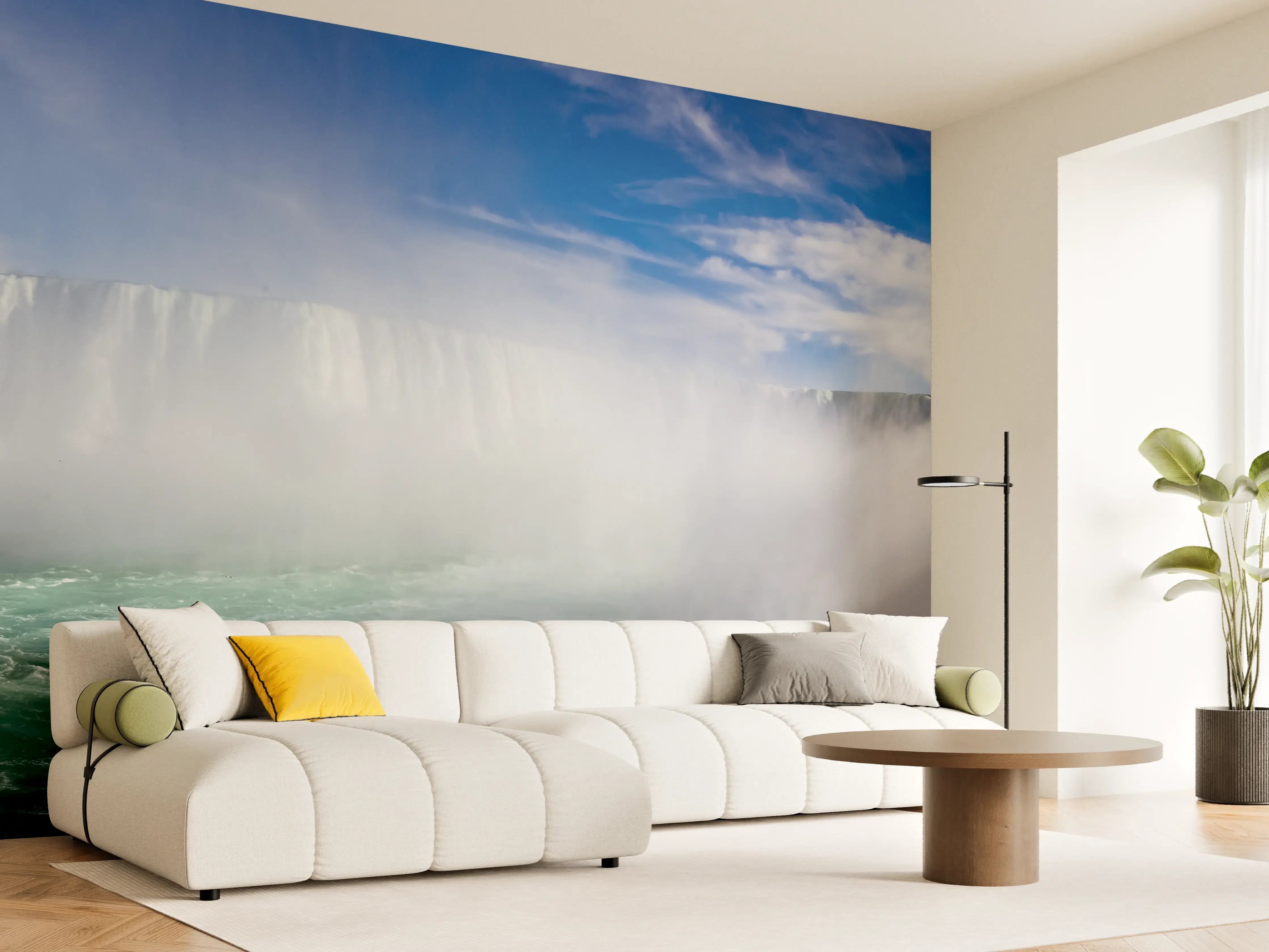 Wandverkleidung Wohnzimmer - Niagara Wasserfälle