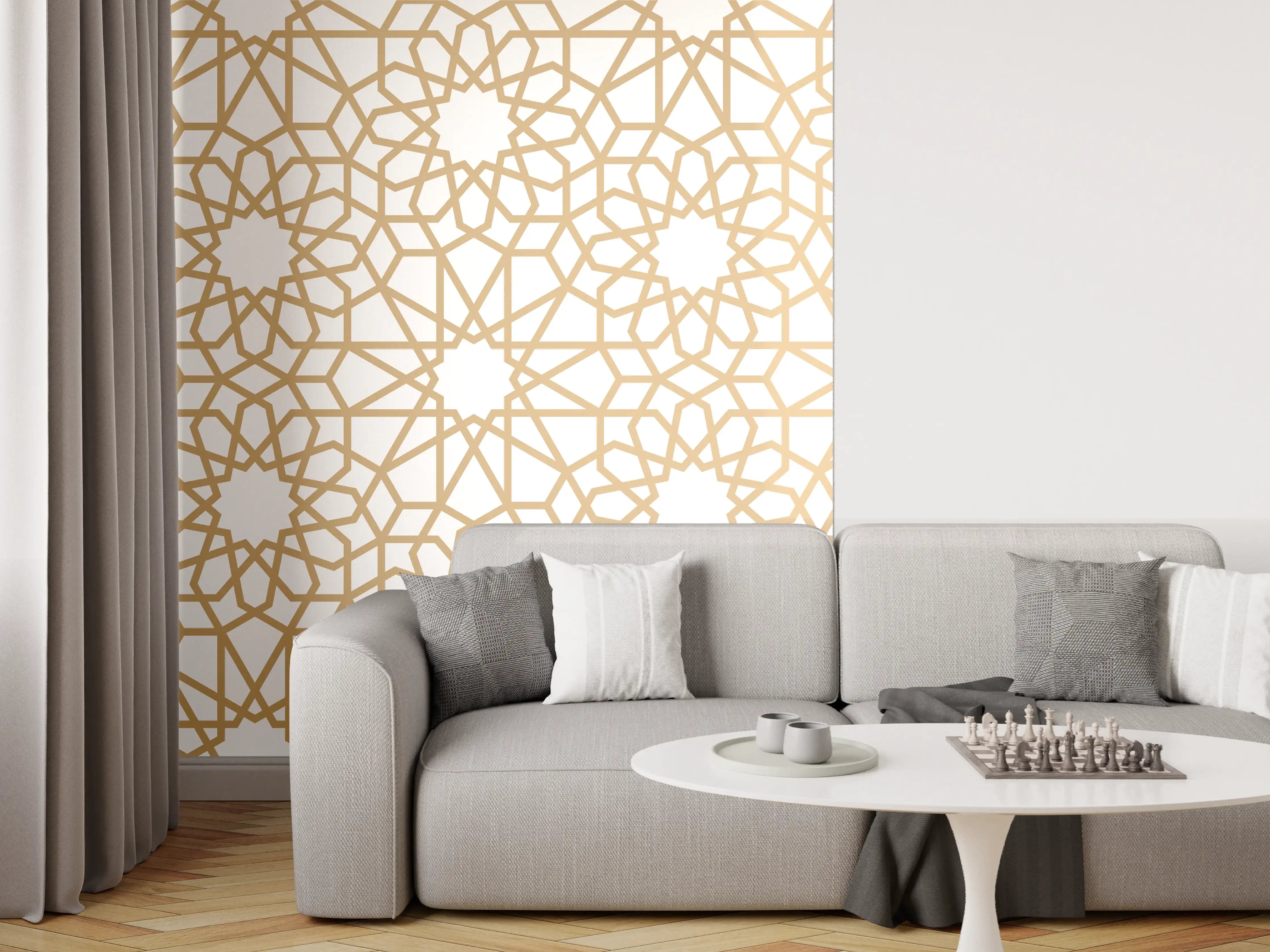 Wandverkleidung Wohnzimmer - Orientalische Muster 2