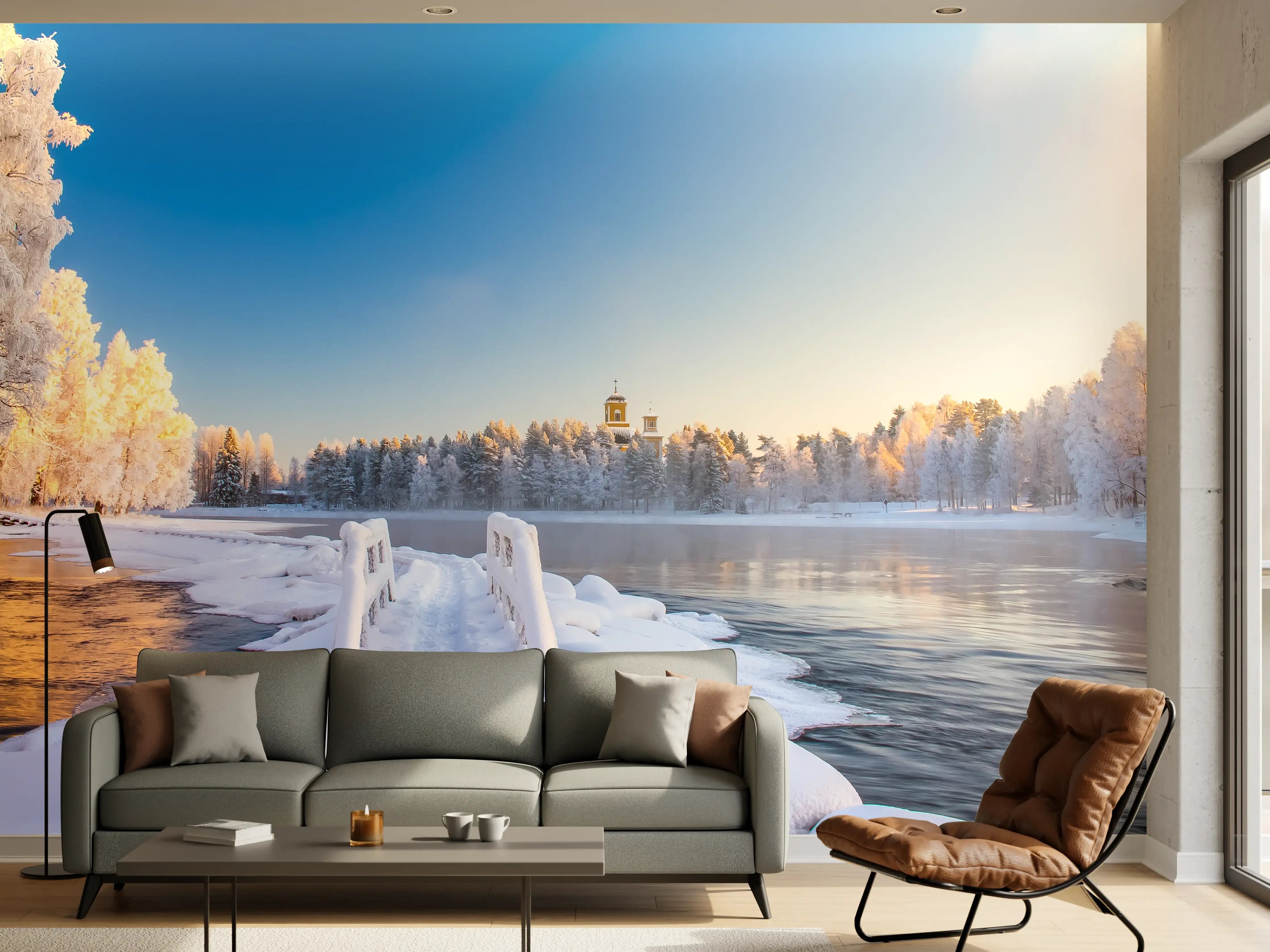 Wandverkleidung Wohnzimmer - Pajakka Winter