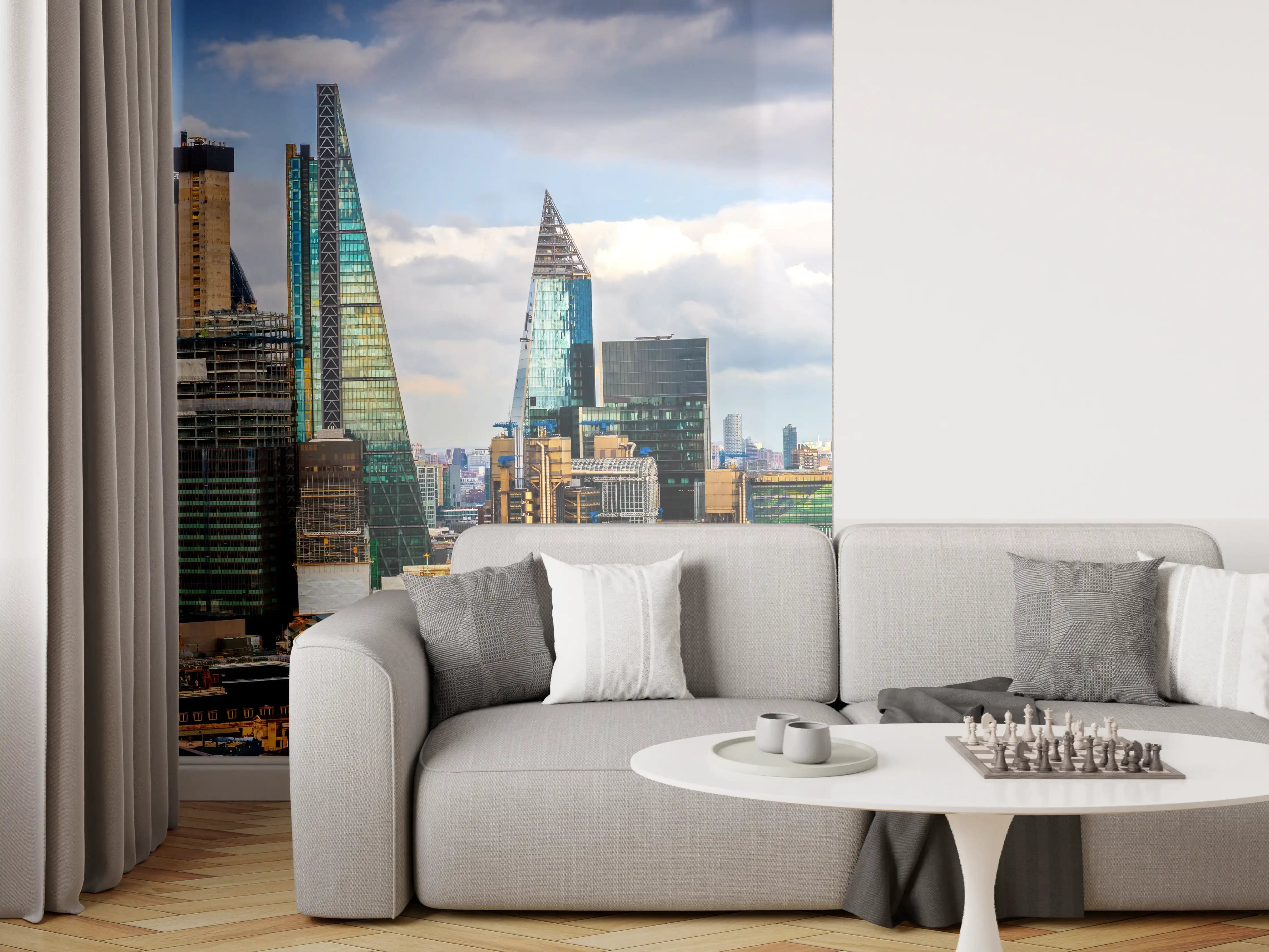 Wandverkleidung Wohnzimmer - Panorama von London