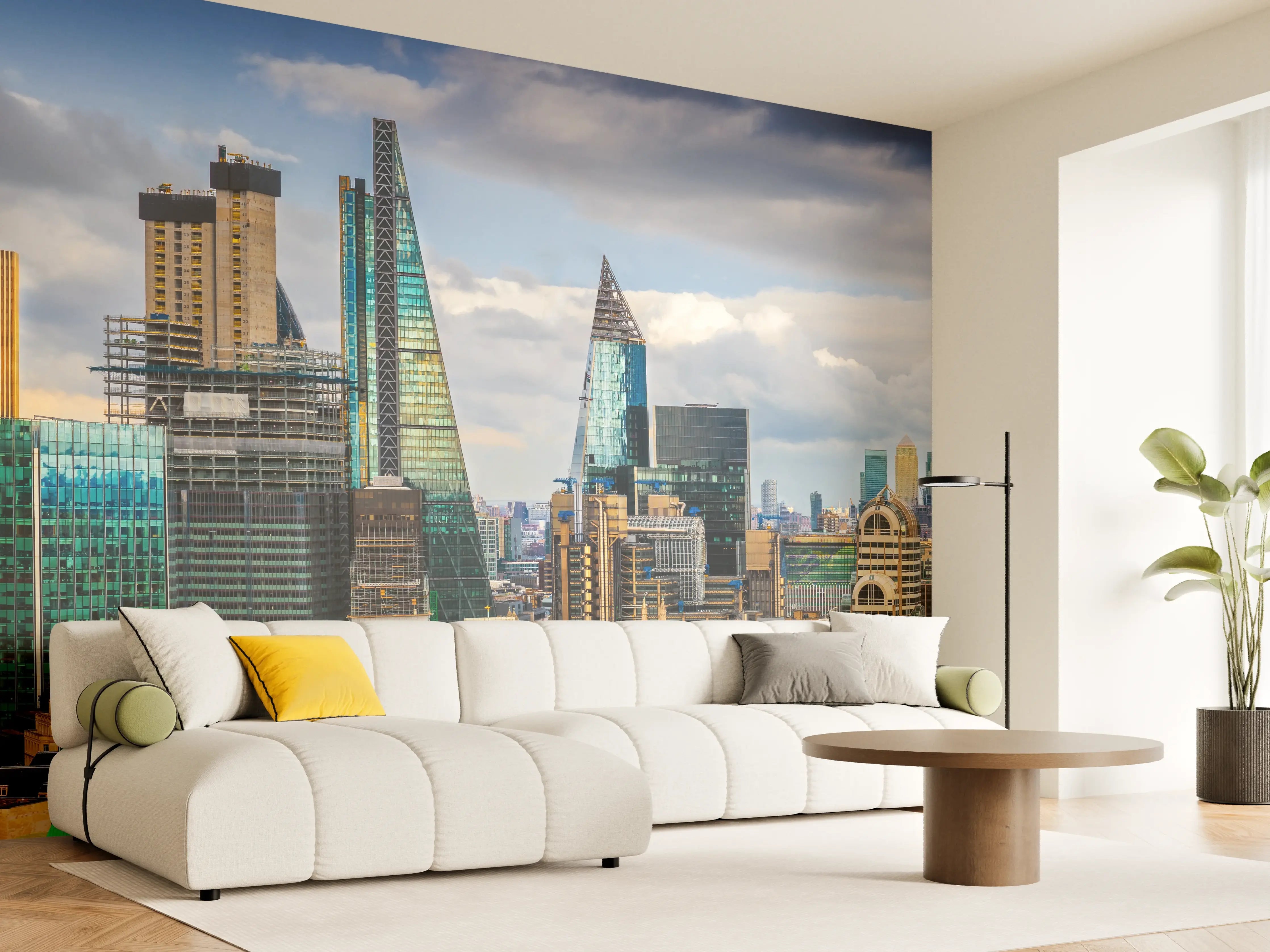 Wandverkleidung Wohnzimmer - Panorama von London