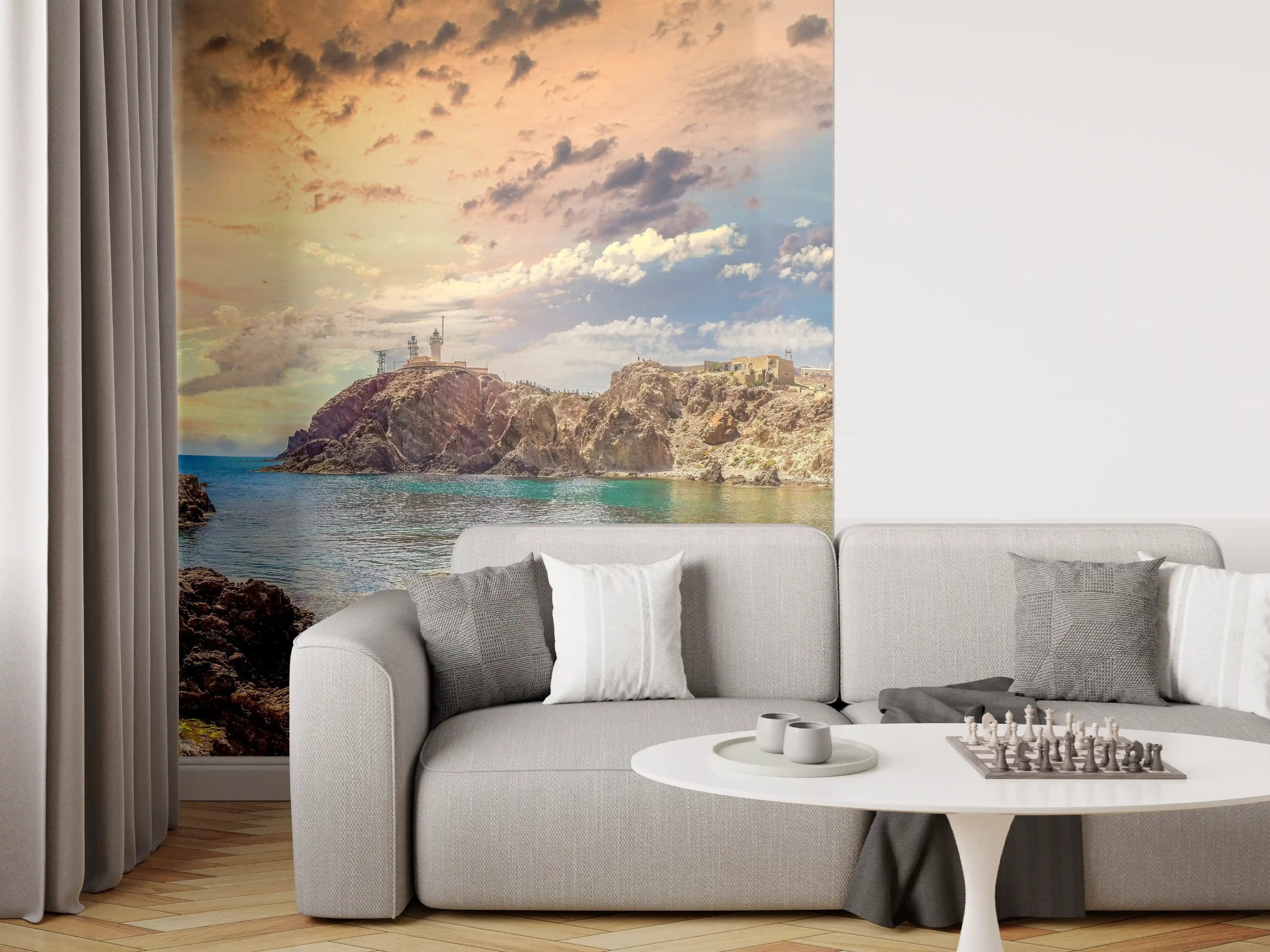 Wandverkleidung Wohnzimmer - Panoramablick - Arrecife de las Sirenas